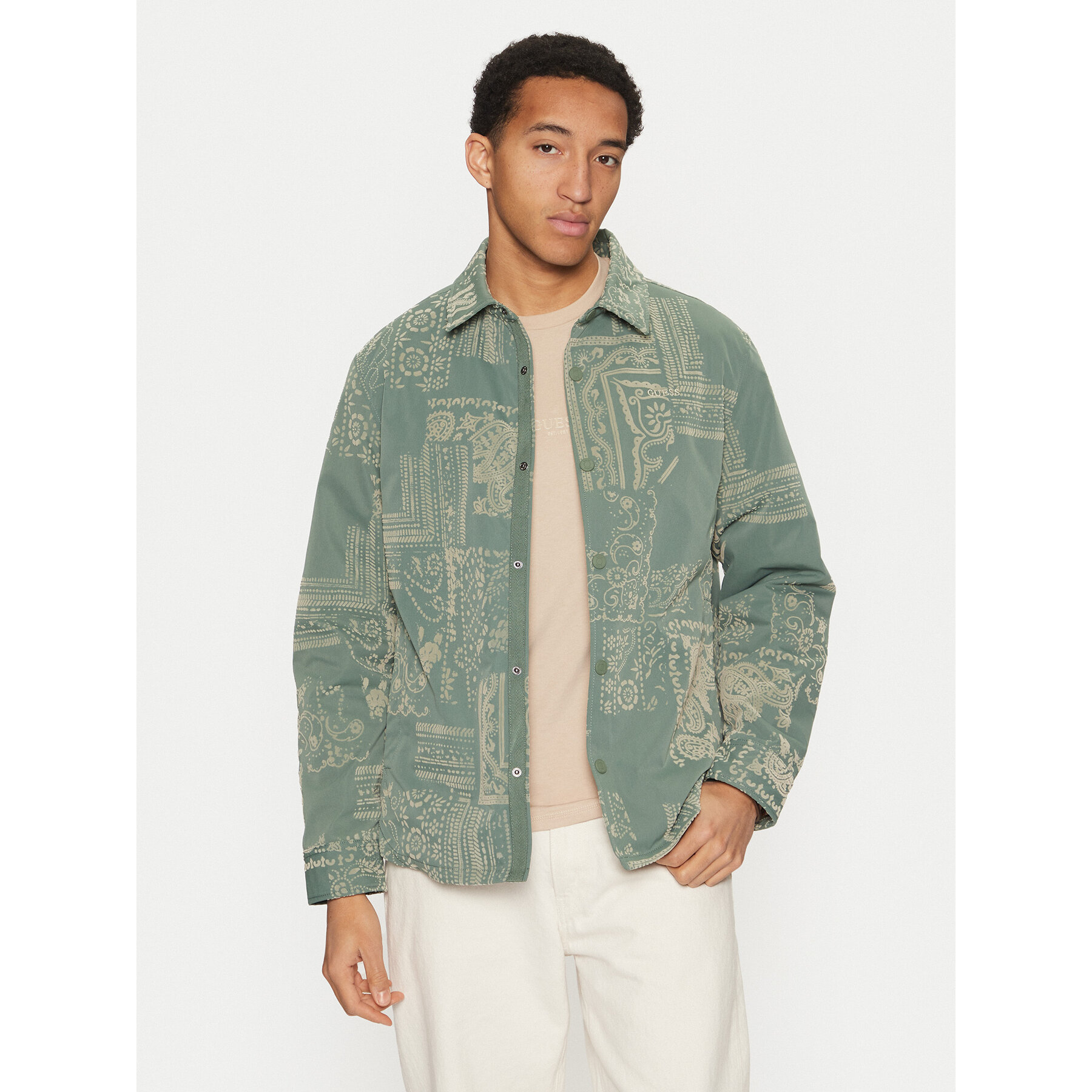 Guess Hemdjacke M5RL11 WGUG0 Bunt Regular Fit