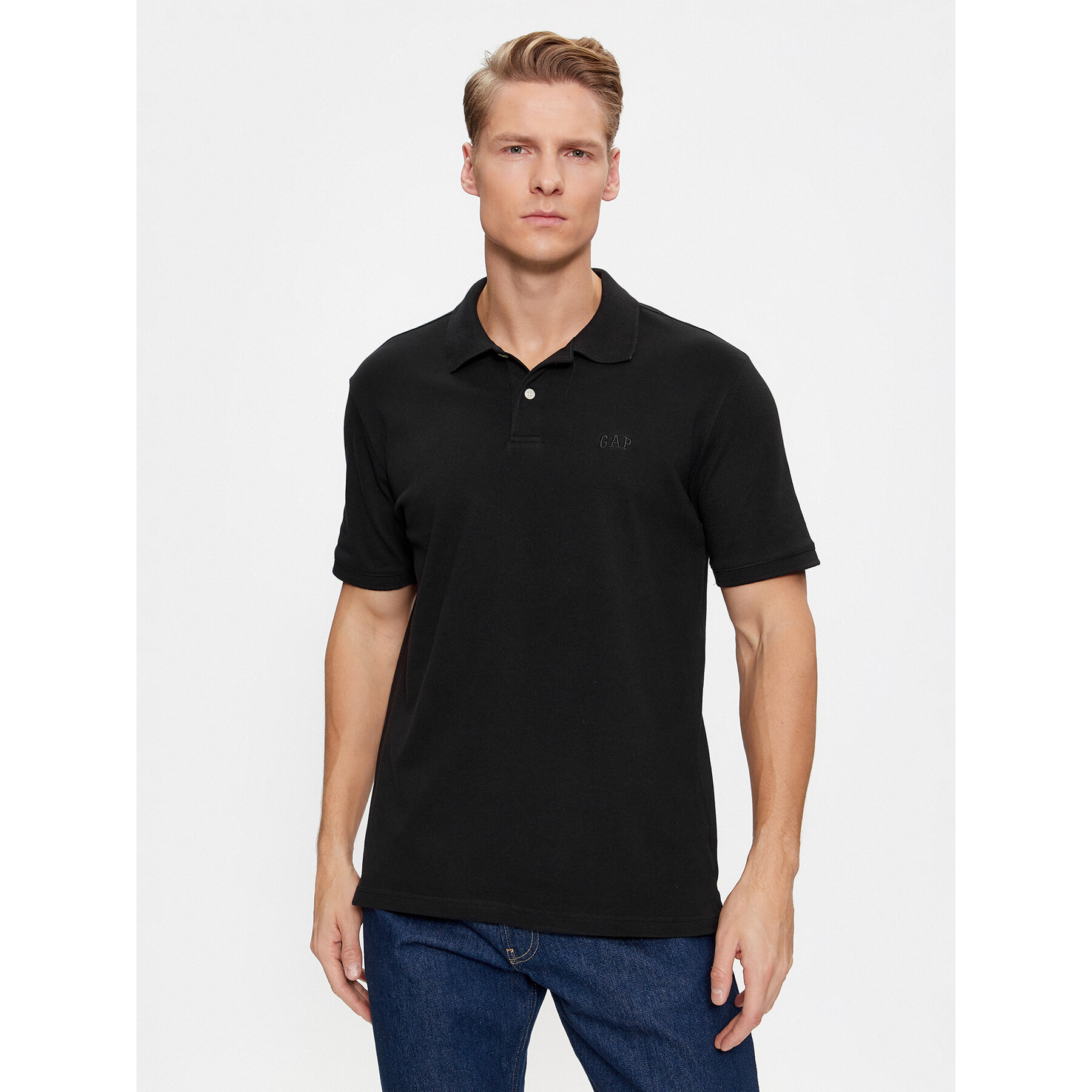 Gap Polo 586306-03 Nero Regular Fit