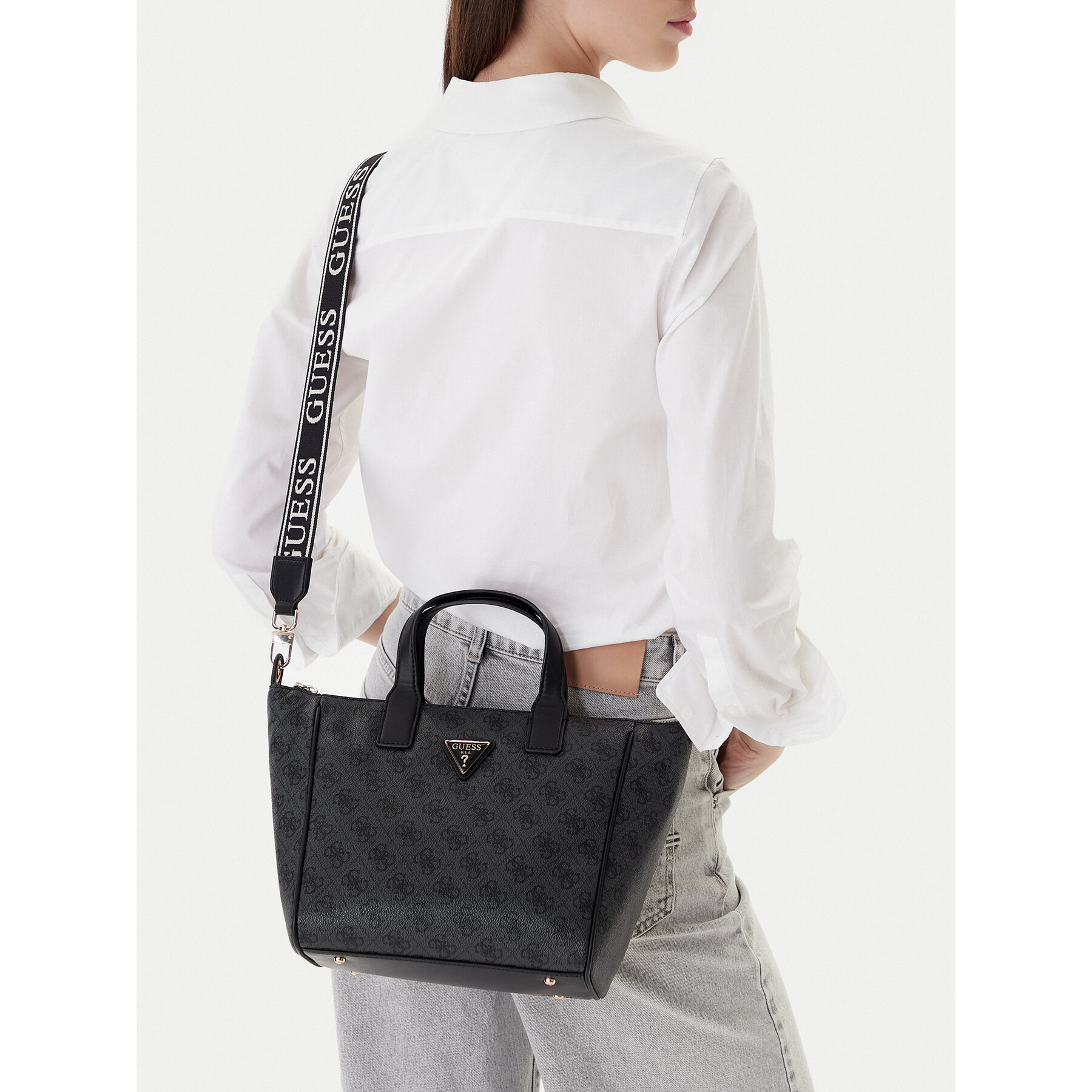 Τσάντα Guess Follie Travel TWLB96 76019 Γκρι