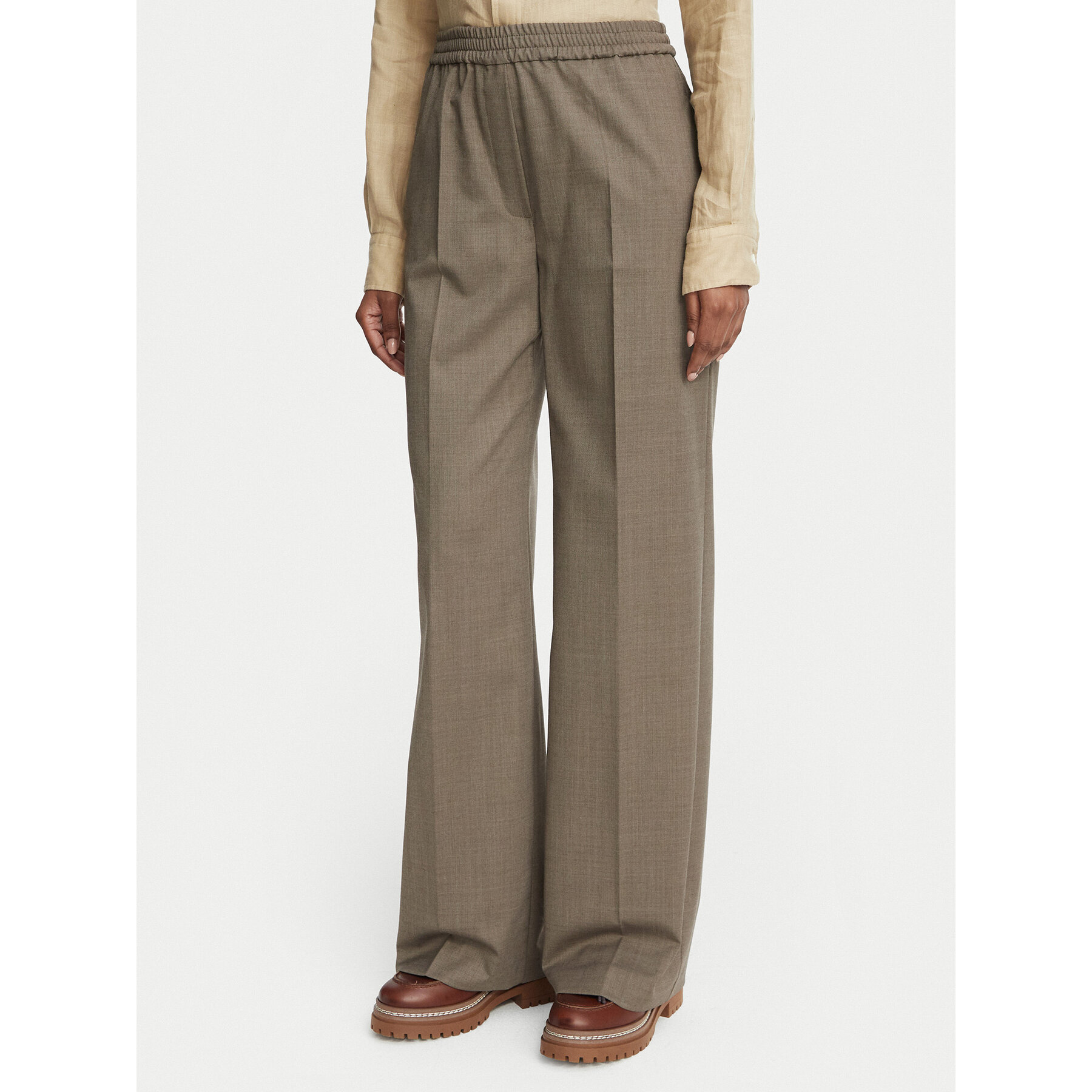 Weekend Max Mara Stoffhose Petra 2625136052 Hellbraun Regular Fit