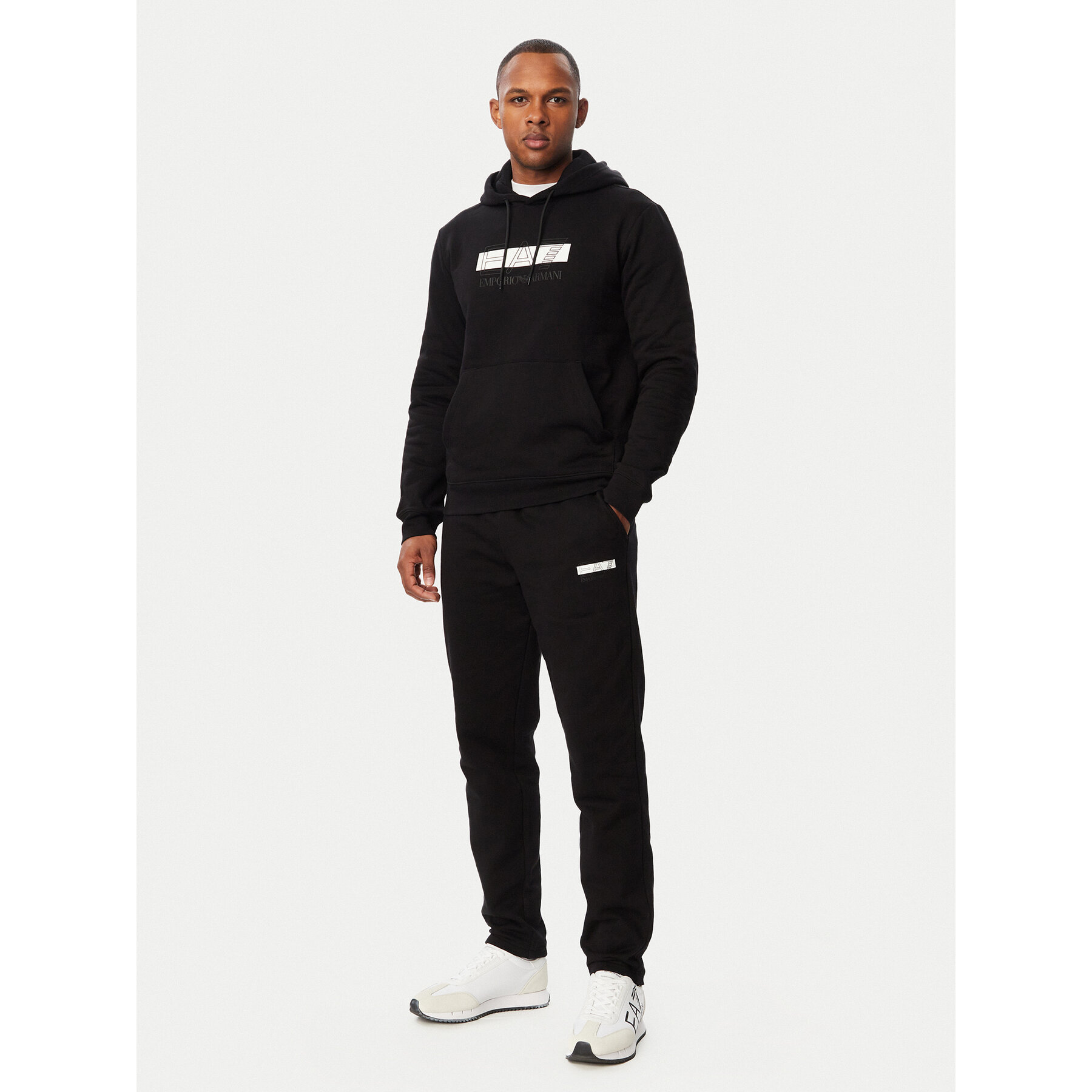 EA7 Emporio Armani Jogginganzug 7M002429 AF10377 MC001 Schwarz Regular Fit