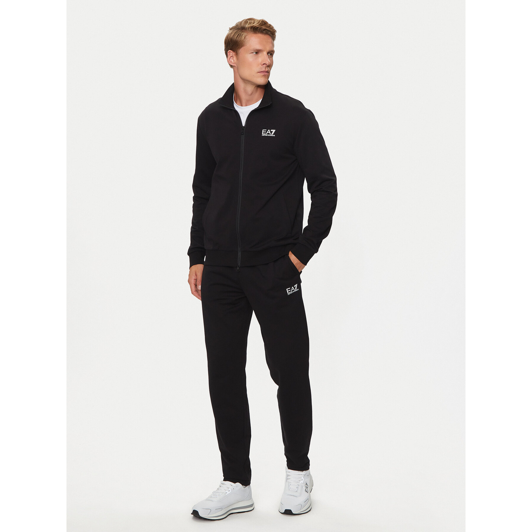 EA7 Emporio Armani Jogginganzug 8NPV61 Pjvrz 1200 Schwarz Regular Fit