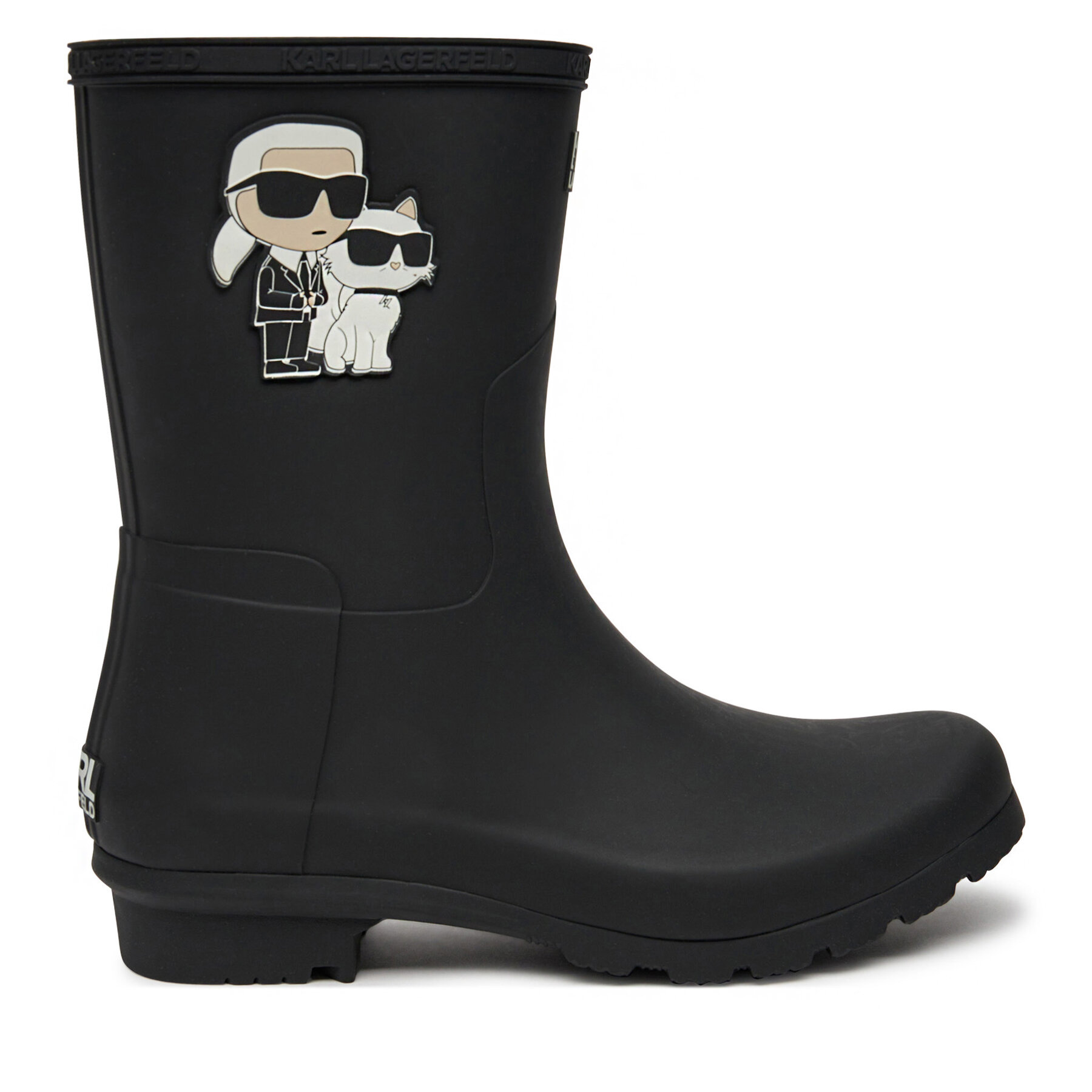 Damen Gummistiefel KARL LAGERFELD, Schuhgröße 37, Schwarz, KL47073T