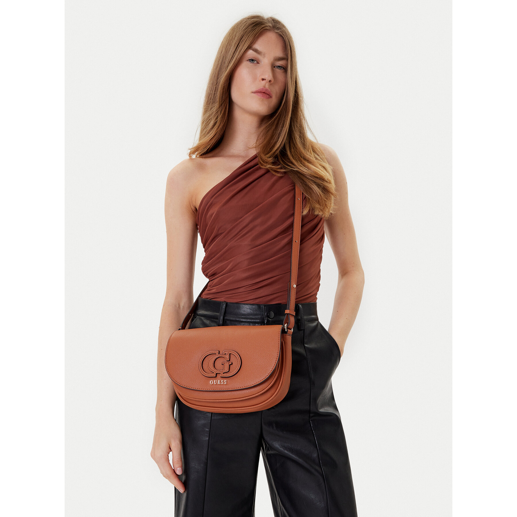 Дамска чанта Guess Calebra HWBG95 36210 Кафяв