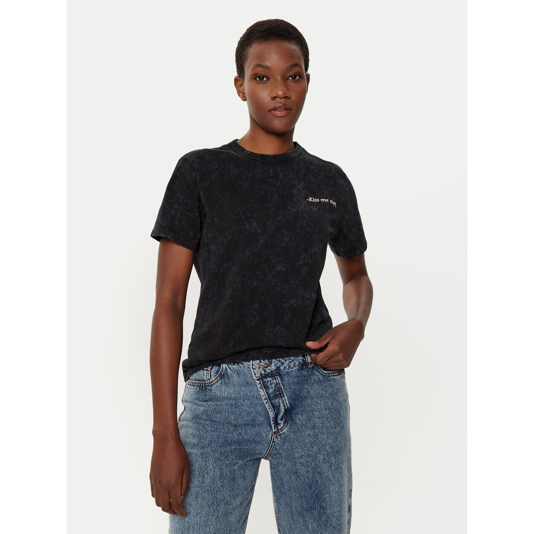 HUGO T-Shirt Damacia_3 50535491 Μαύρο Regular Fit