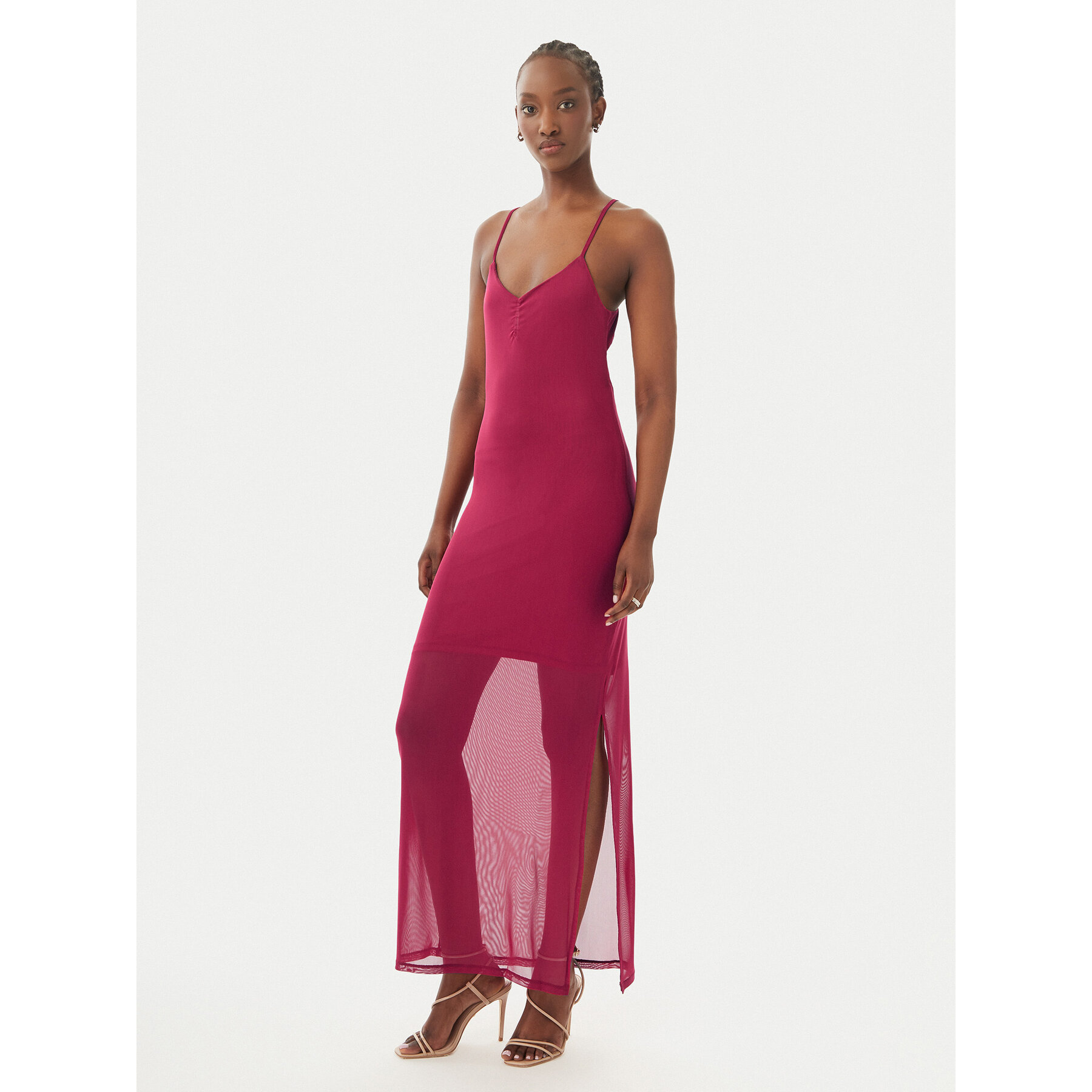 ONLY Sommerkleid Magda 15372730 Dunkelrot Bodycon Fit