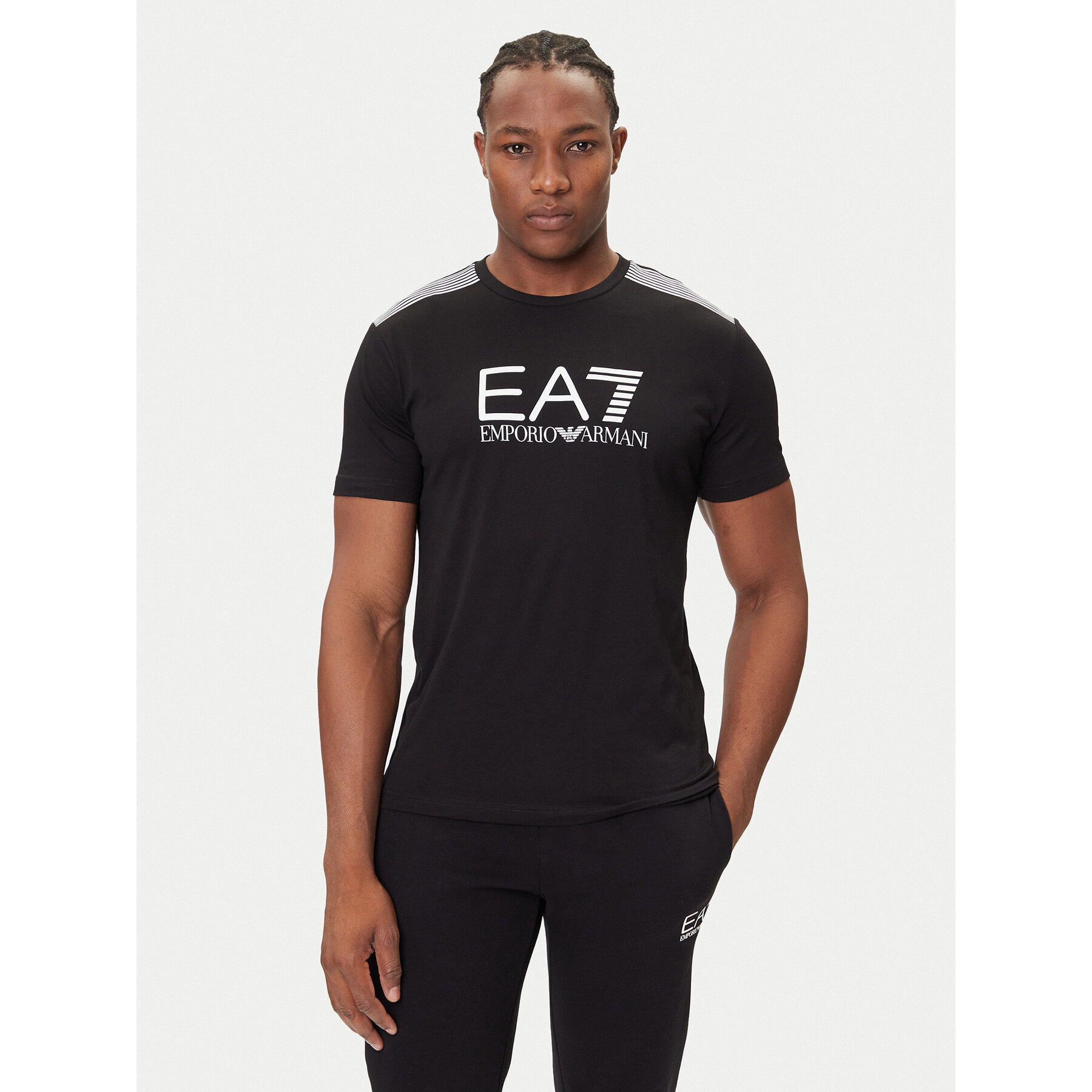 EA7 Emporio Armani T-Shirt 7M000961 AF10375 UC001 Schwarz Regular Fit