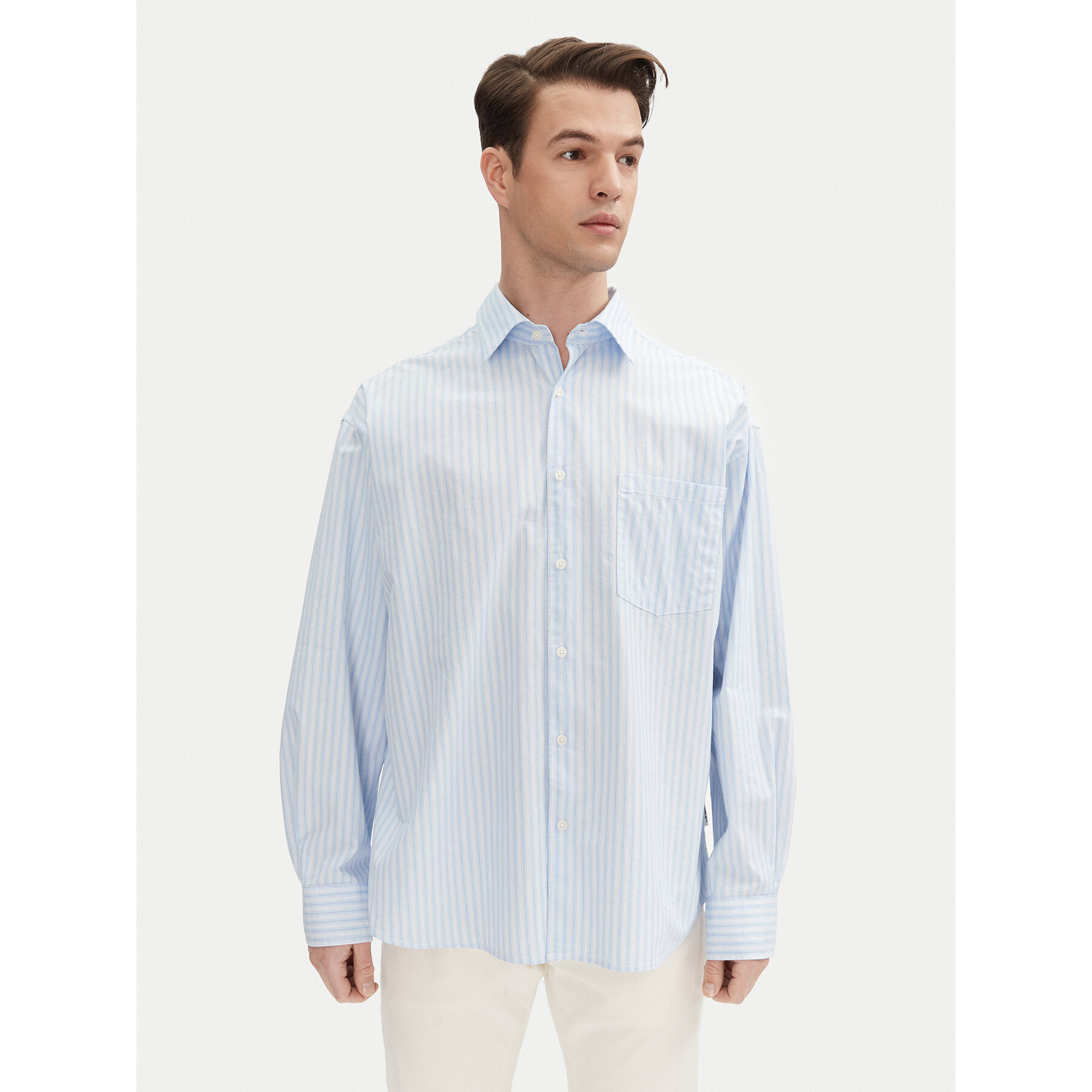 Jack & Jones Hemd Atlas 12271085 Himmelblau Wide Fit