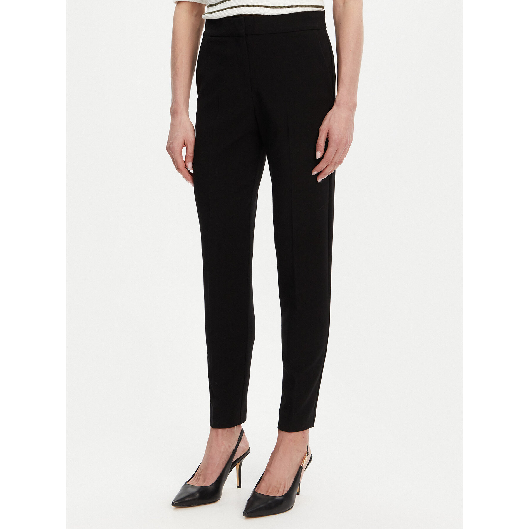 French Connection Stoffhose 74KZA Schwarz Tailored Fit