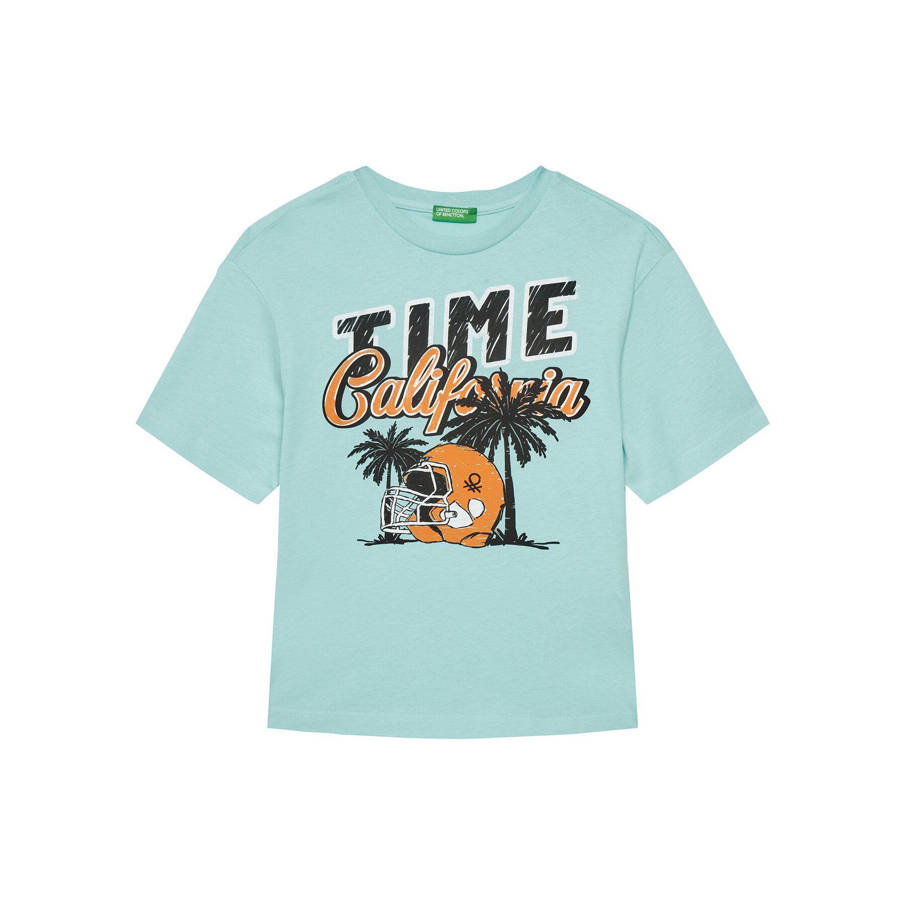 United Colors Of Benetton T-Shirt 3I1XC10O4 Μπλε Regular Fit