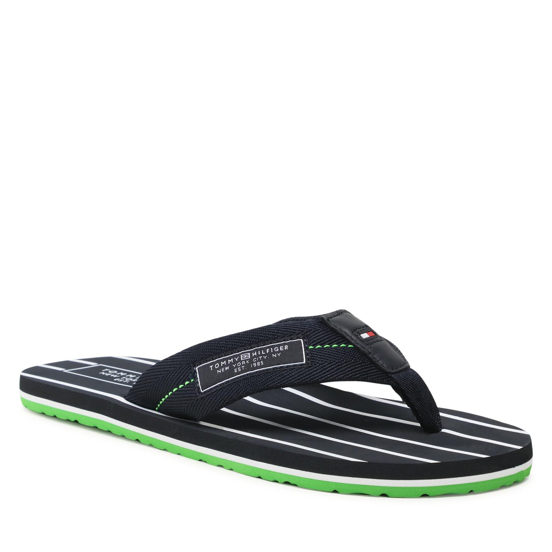 Flip flop Tommy Hilfiger Patch Hilfiger Beach Sandal FM0FM04470 Desert Sky DW5 Beach imagine noua