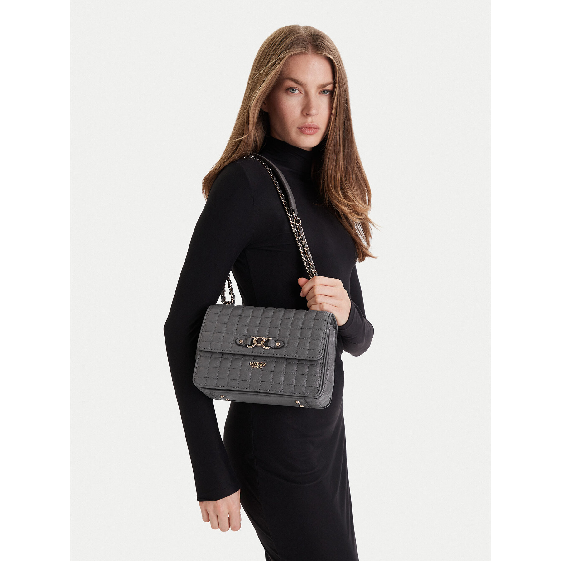 Geantă Guess Nadira HWQG84 24210 Gri
