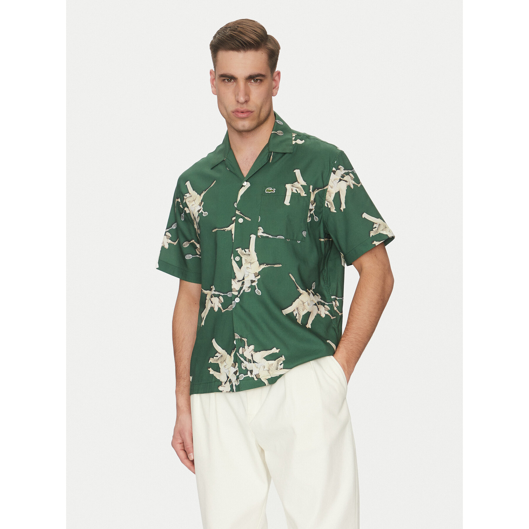Lacoste Hemd CH0113 Grün Relaxed Fit