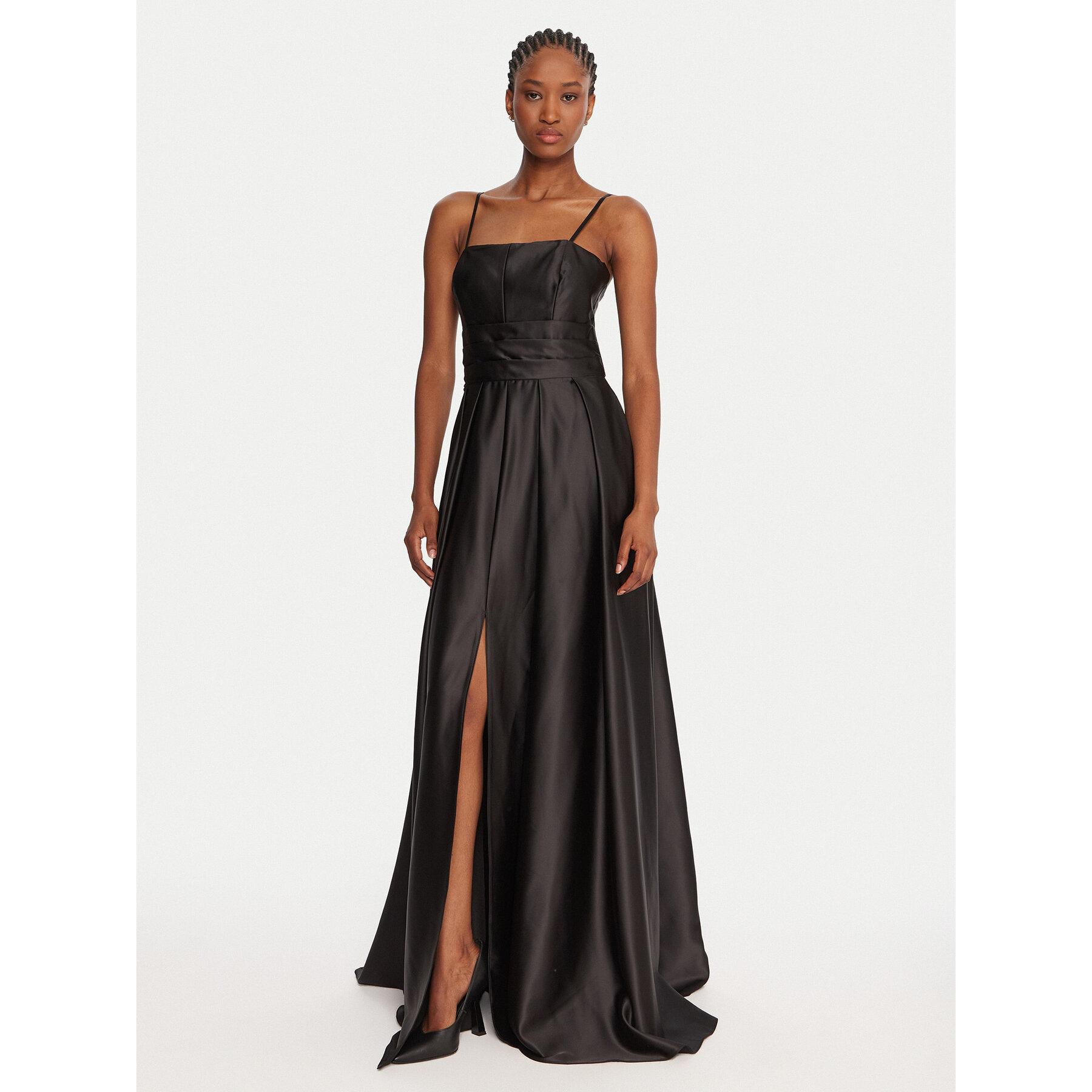 Rinascimento Abendkleid CFC0020046002 Schwarz Slim Fit