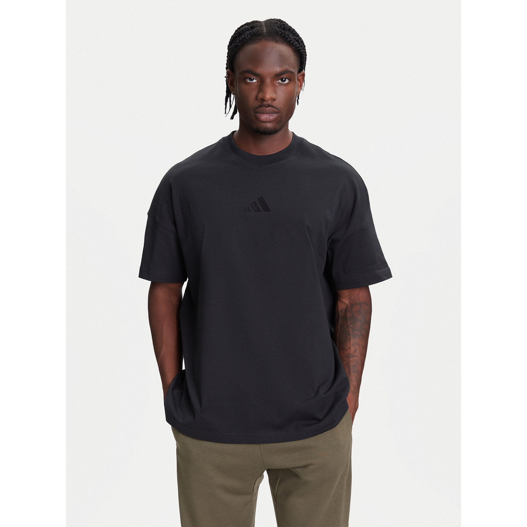 adidas T-shirt ALL SZN IY4150 Crna Loose Fit