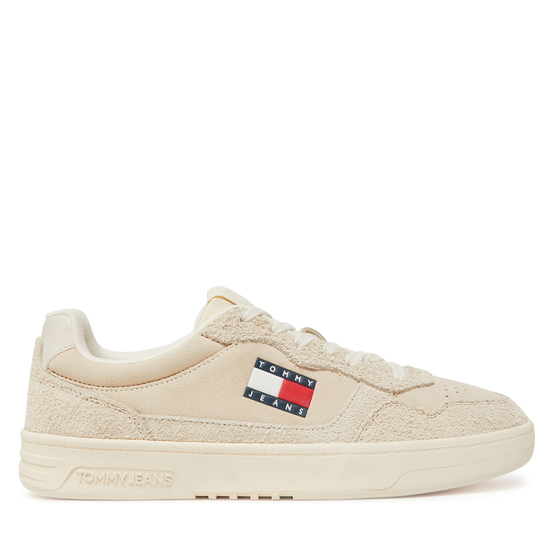 Snīkeri Tommy Jeans Tjm Cupsole Suede EM0EM01568 Écru