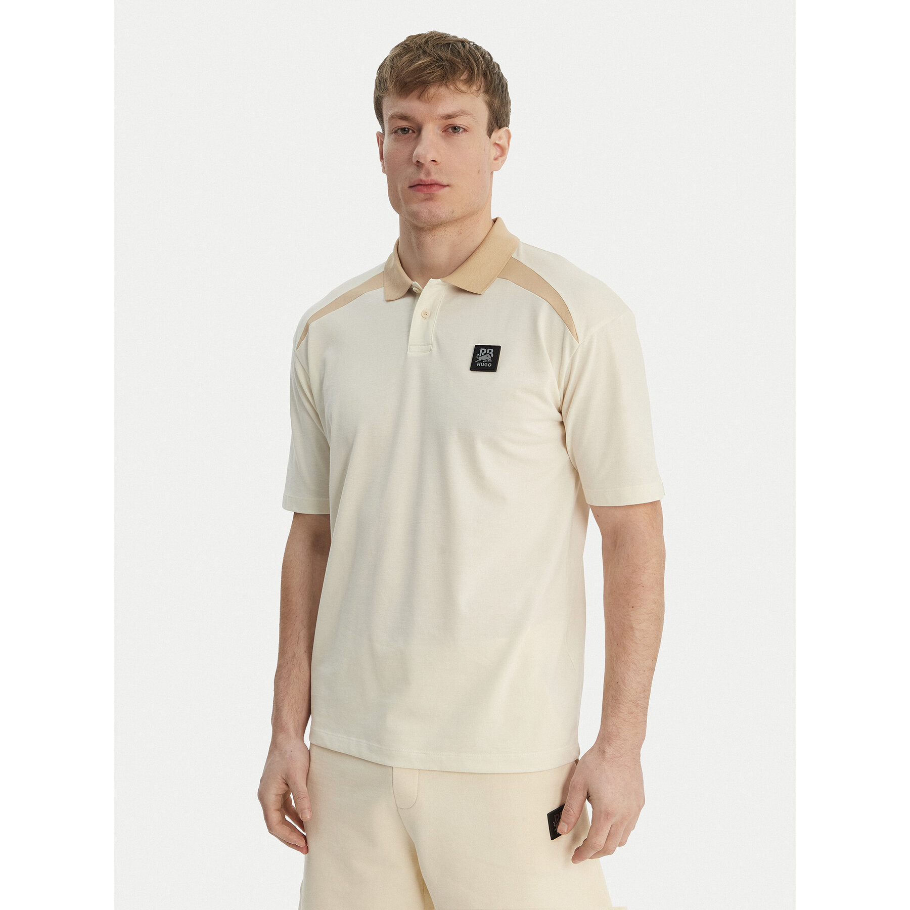 HUGO Poloshirt Dunios_RB 50559650 Beige Regular Fit