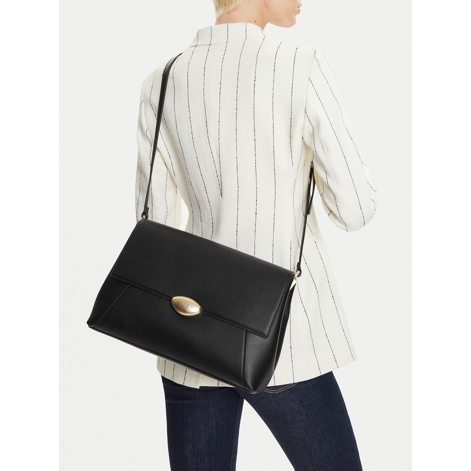 Дамска чанта Gino Rossi CEO-PEARL-LX1050 Черен