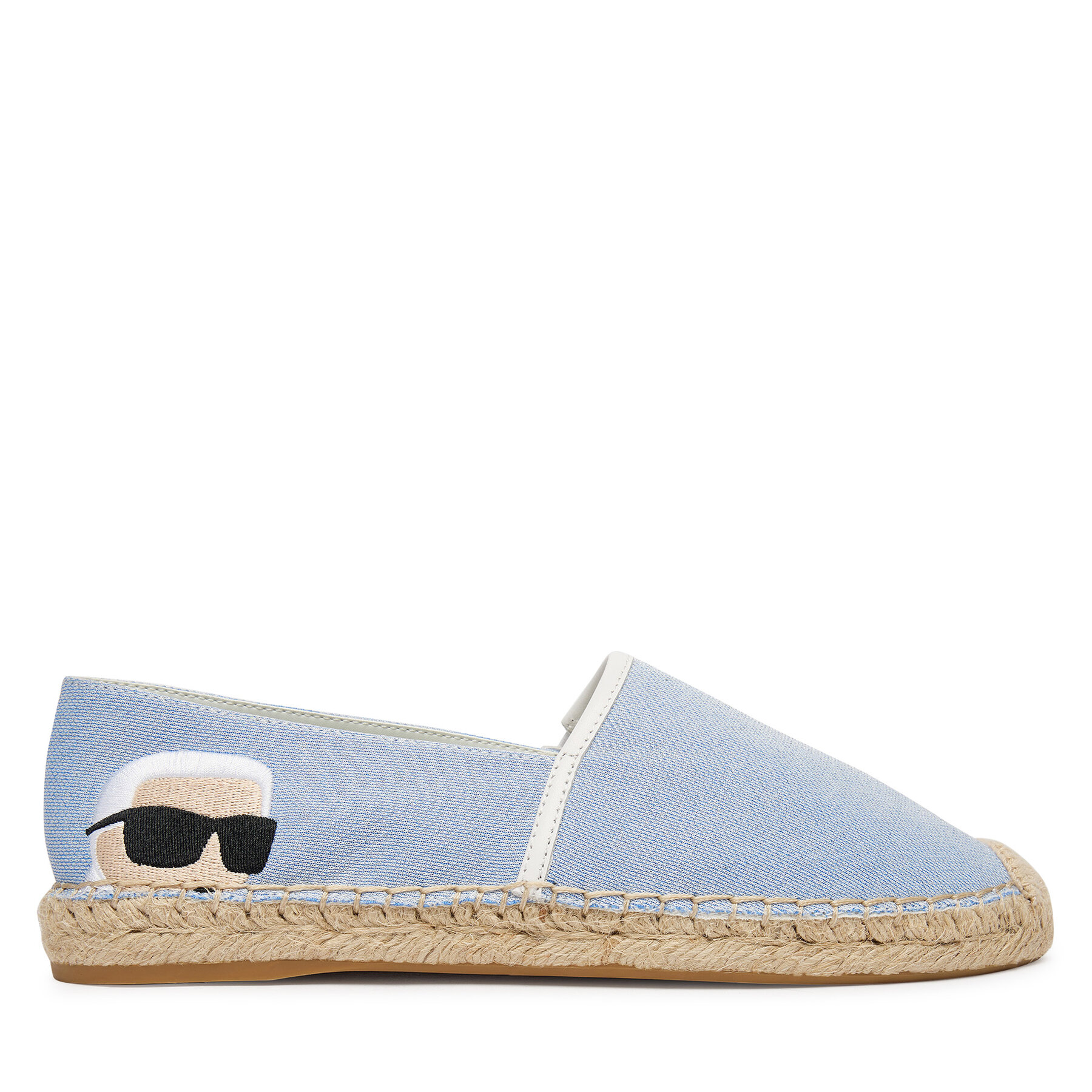 Espadrile KARL LAGERFELD Kamini KL80111G Albastru celest