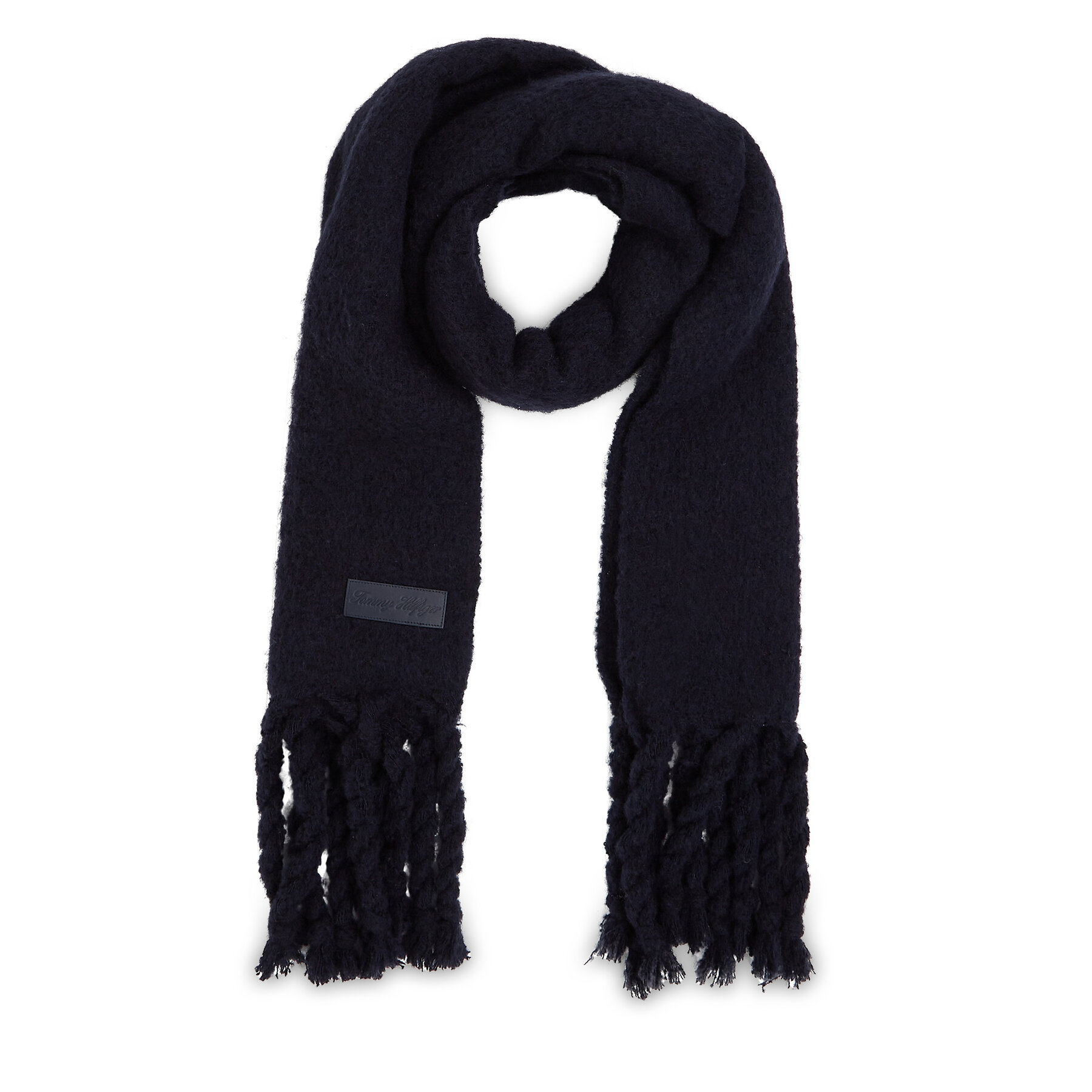 Sciarpa Tommy Hilfiger Tommy Twist Scarf AW0AW15530 Blu scuro, Taglia 00, taglia : 00
