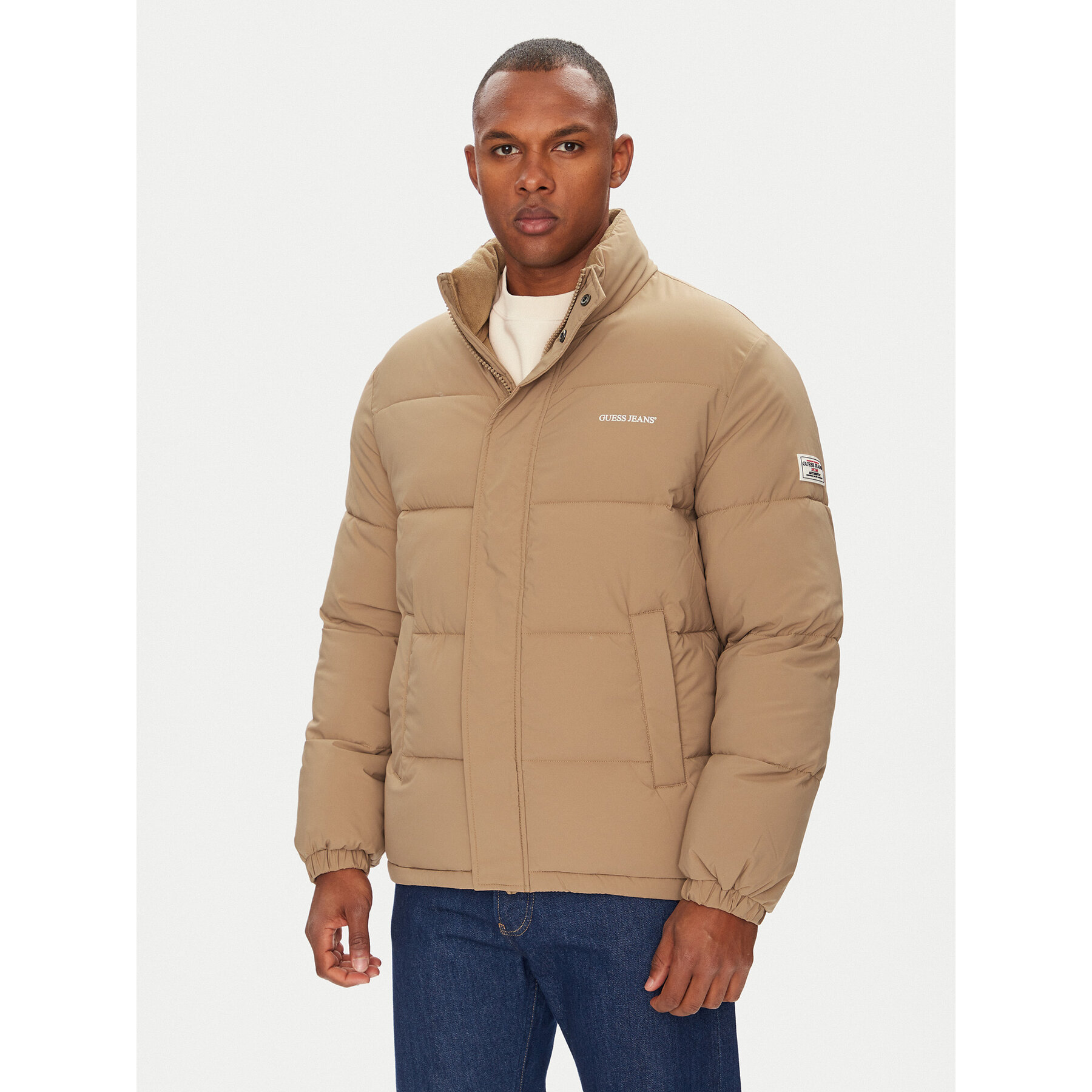Guess Jeans Winterjacke M4BL20 WGII2 Braun Regular Fit