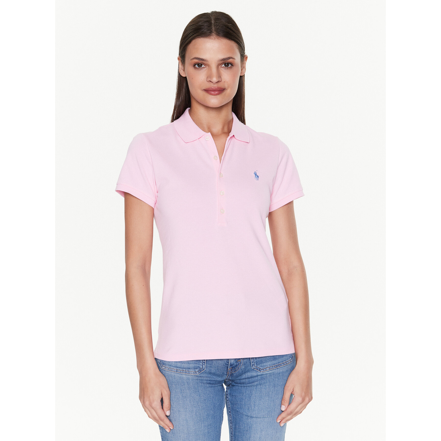 Polo Ralph Lauren Női Rózsaszín Pólóing 211870245013 Slim Fit