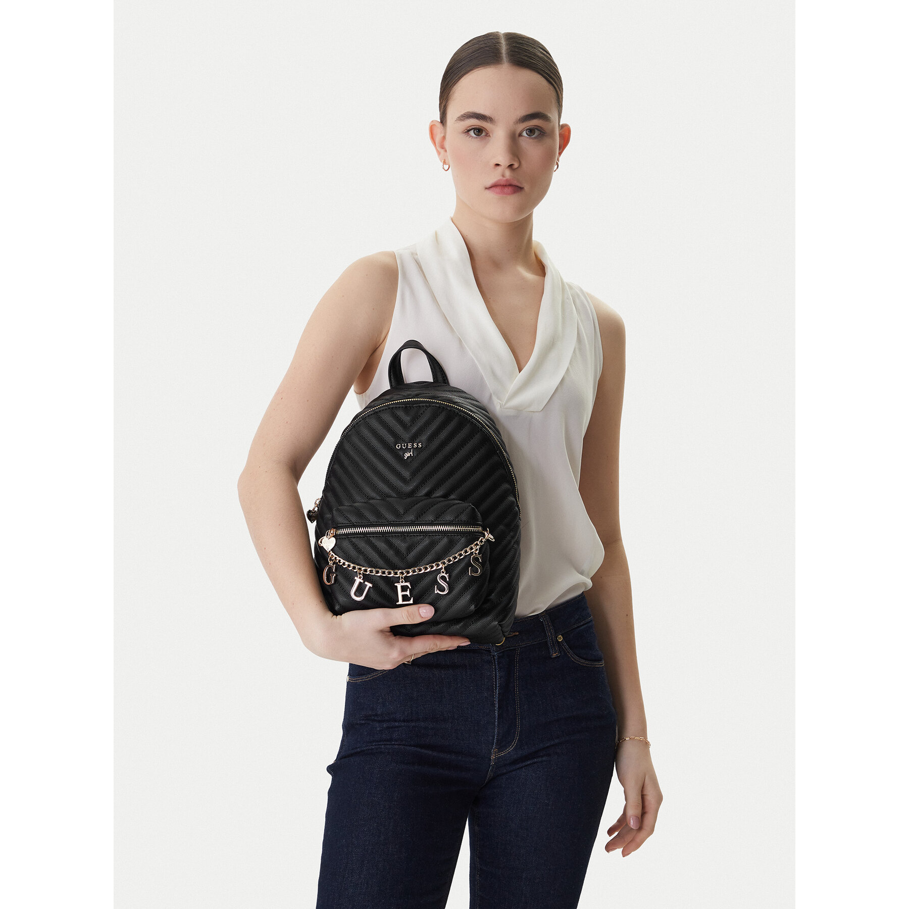 Раница Guess J4RZ17 WFZL0 Черен