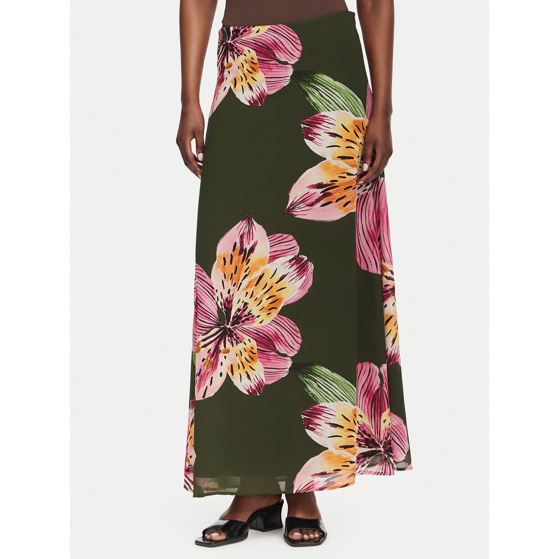 Vero Moda Maxirock Ismene 10351432 Grün Regular Fit