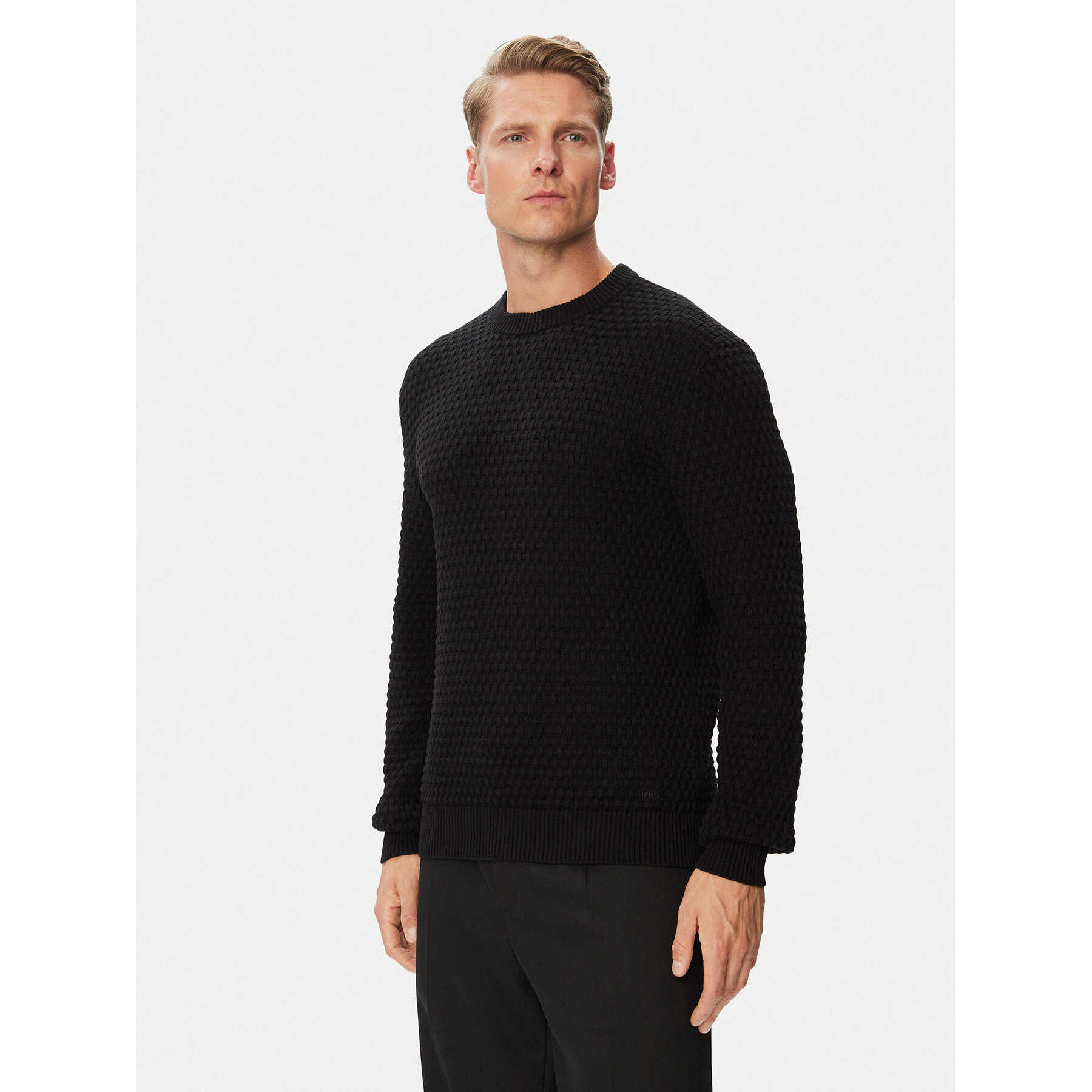 HUGO Pullover Sylas 50570271 Schwarz Regular Fit