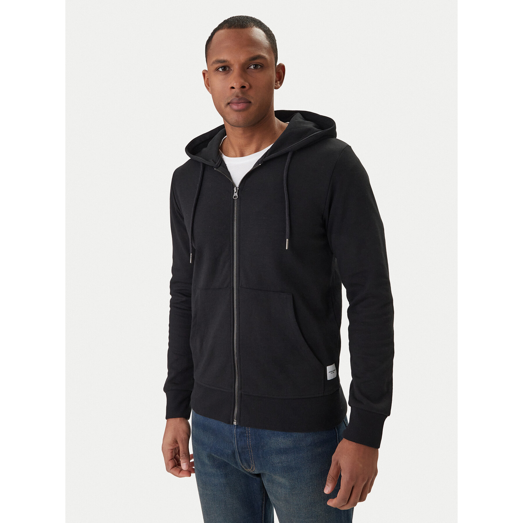 Jack & Jones Sweatshirt Basic 12181901 Schwarz Regular Fit