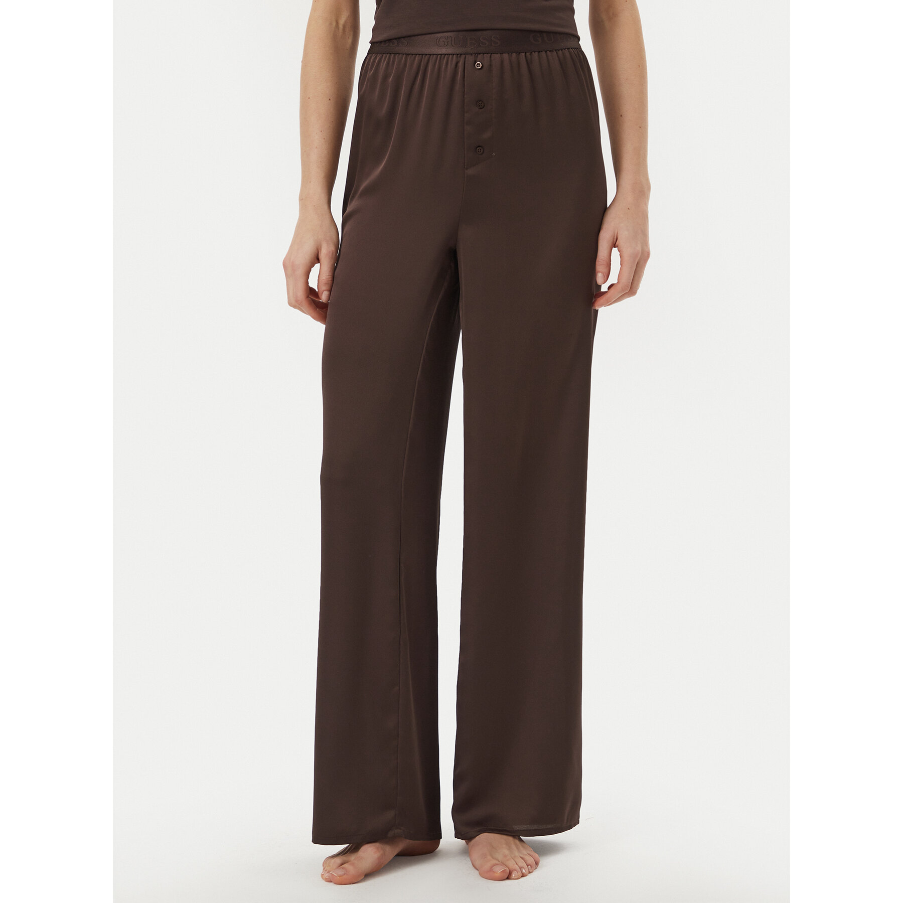 Guess Pyjamahose O6BB05 W3511 Braun Regular Fit