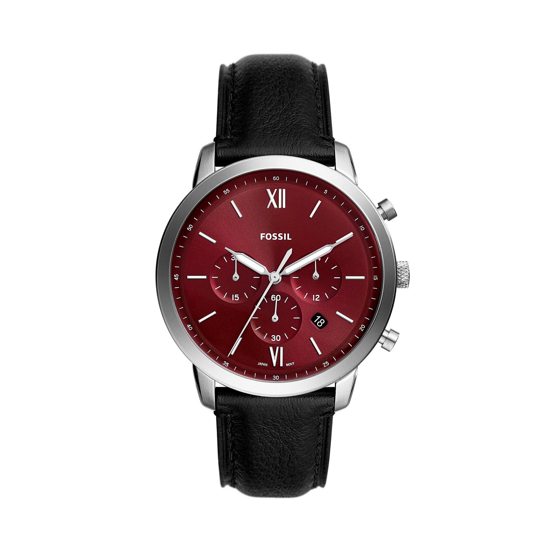 

Годинник Fossil Neutra Cheono FS6016 Burgundy/Black, Чорний