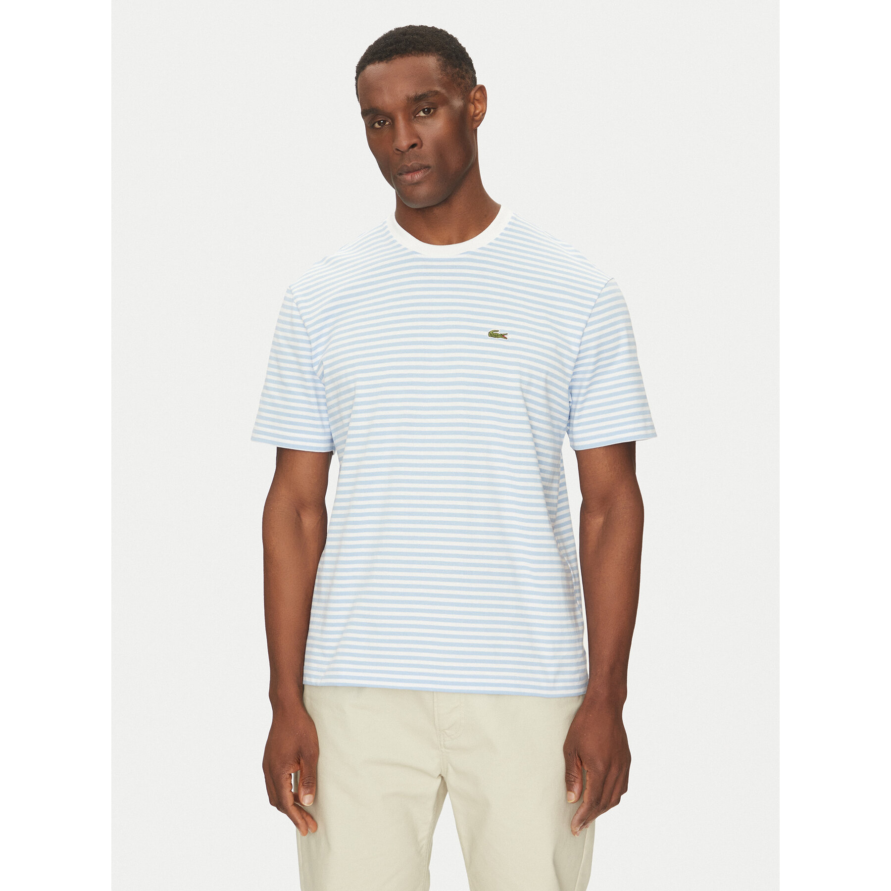 Lacoste T-Shirt TH9749 Γαλάζιο Regular Fit