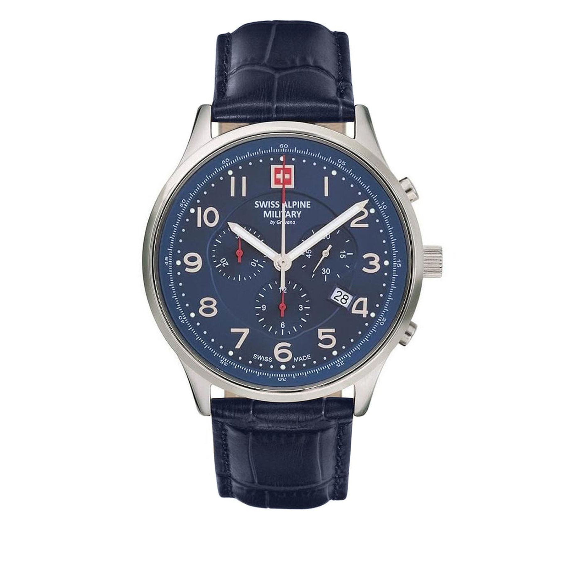 

Годинник Swiss Alpine Military 7084.9535 Blue/Silver/Blue, Cиній