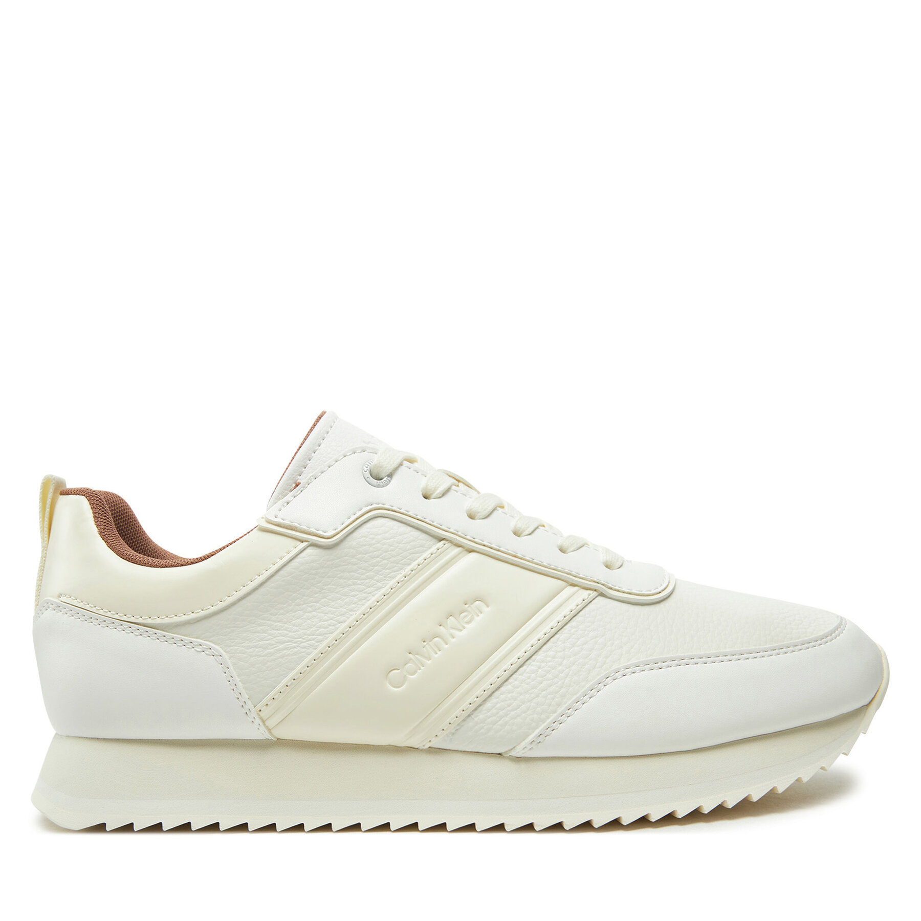 Calvin Klein Αθλητικά Calvin Klein Low Top Lace Up Logo Lth HM0HM01654 Λευκό