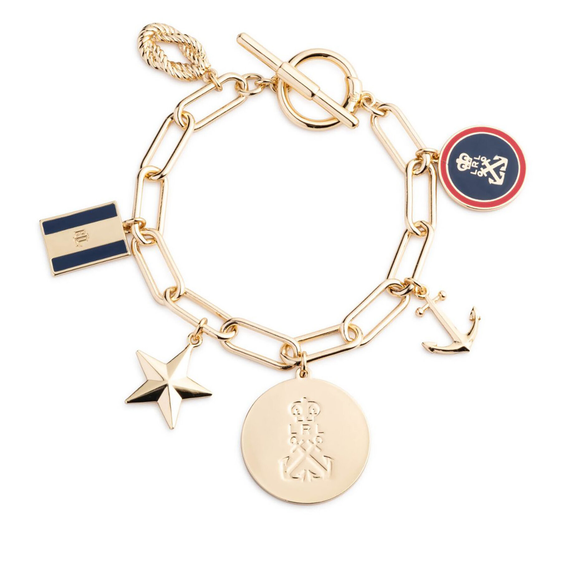 Bracelet LAUREN RALPH LAUREN Br 7.25In Nautical Charm Flex 14B00464 Or