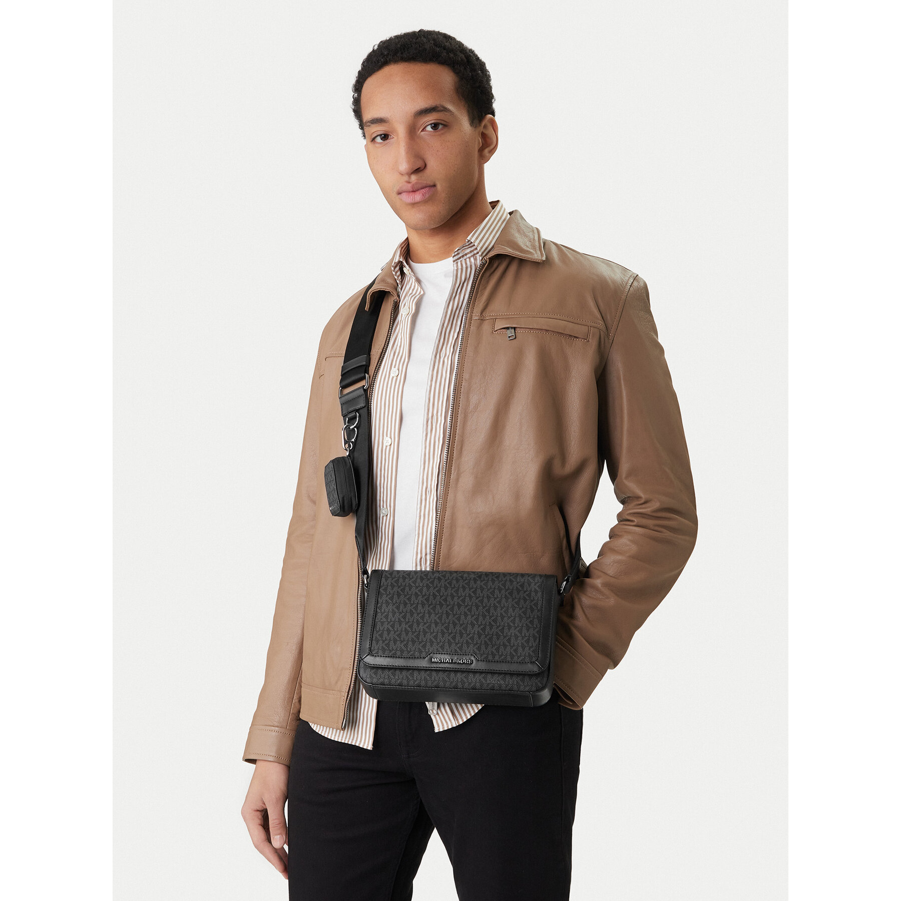 Geantă crossover MICHAEL Michael Kors 33S6LHDM6B Negru