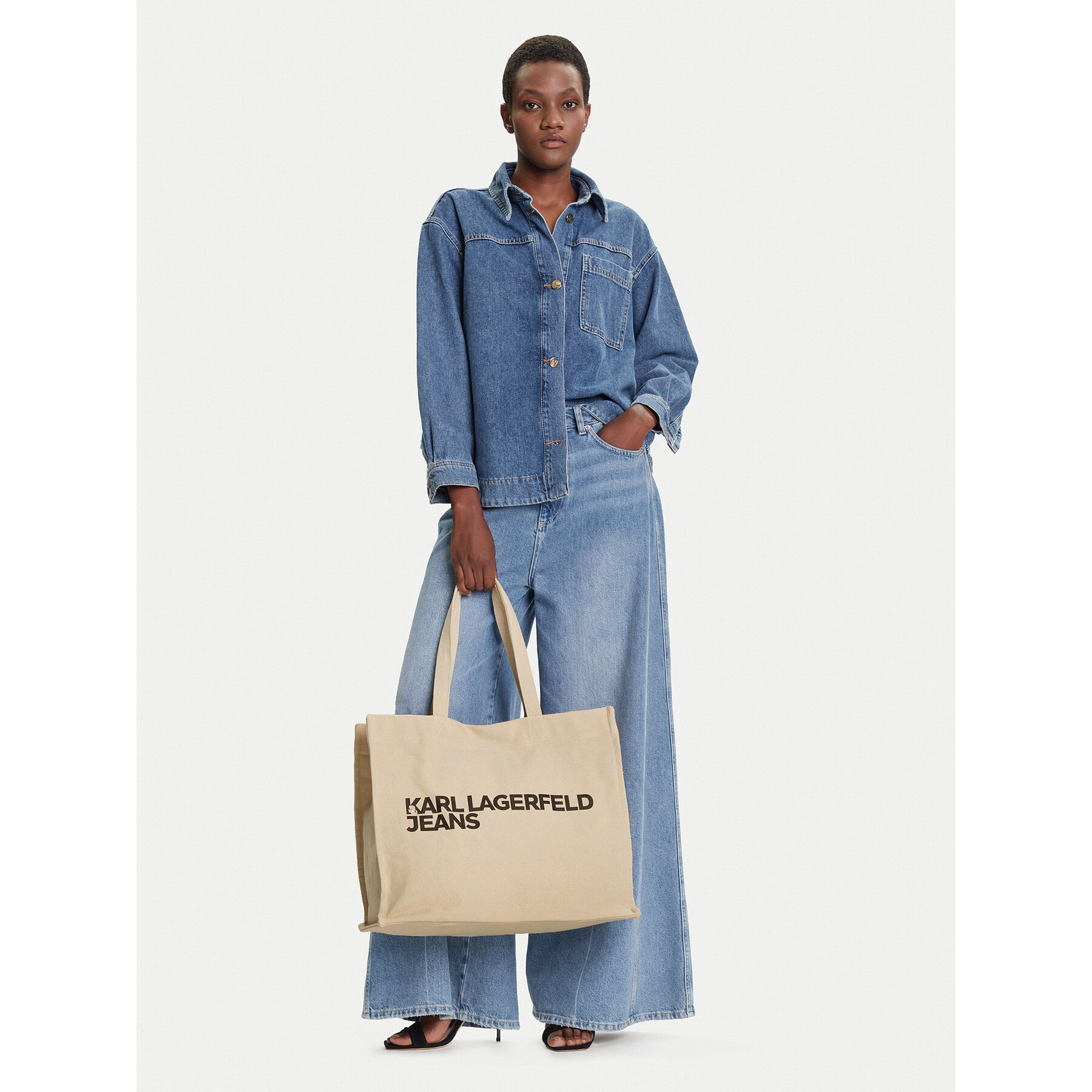 Geantă KARL LAGERFELD A1W50002 Bej