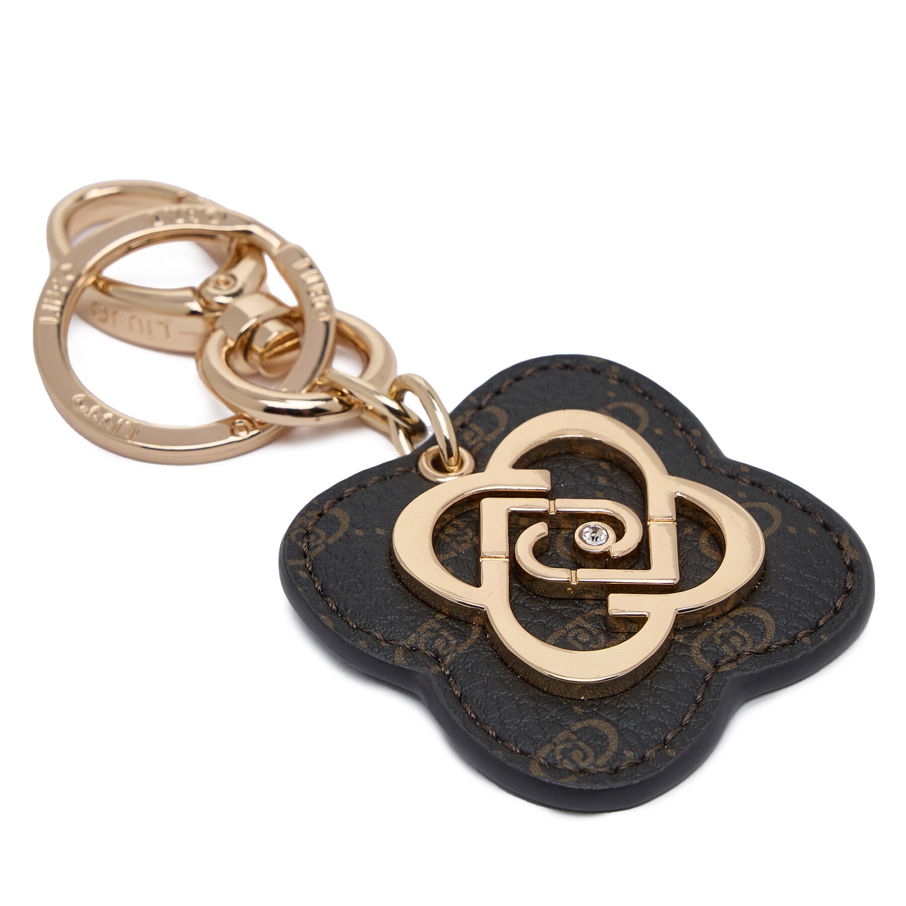 Privjesak Liu Jo Flower Key Ring AF5221 E0538 Smeđa