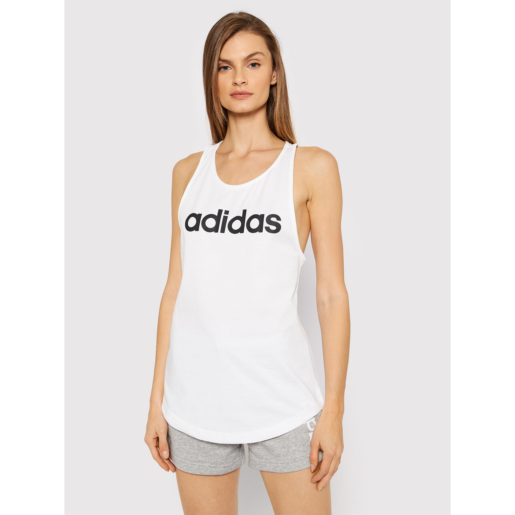 adidas Τοπ Essentials Loose Logo GL0567 Λευκό Regular Fit