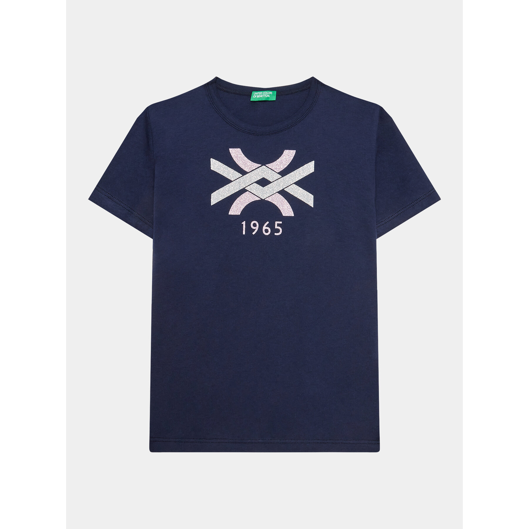 United Colors Of Benetton T-Shirt 3I1XC10D1 Σκούρο μπλε Regular Fit