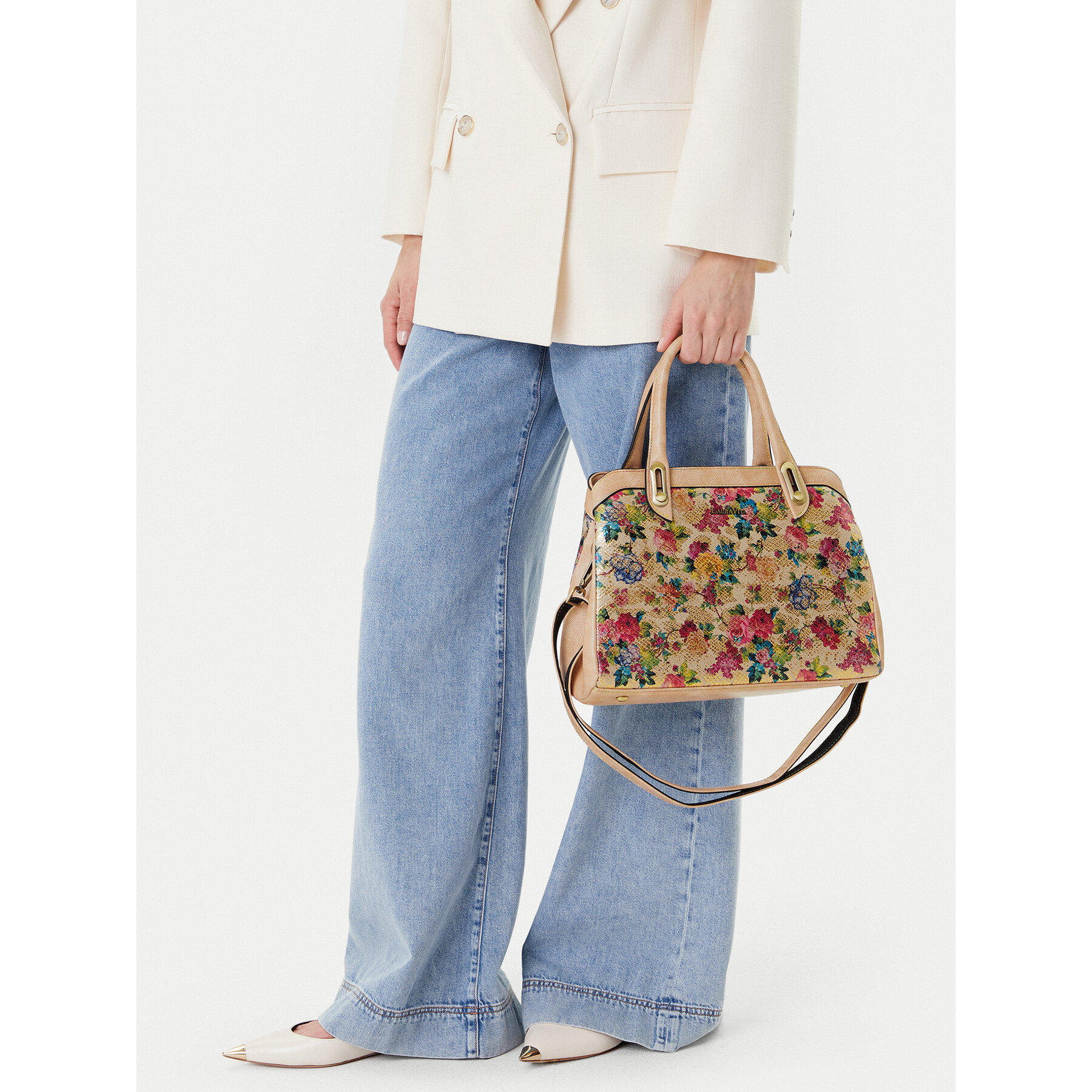 Дамска чанта Laura Vita Aramis 04 Бежов