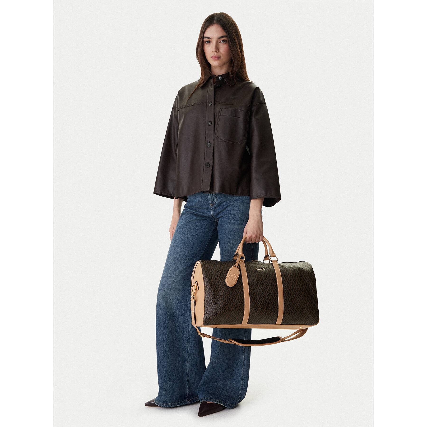 Geantă de weekend Liu Jo AA6190 E1118 Bej