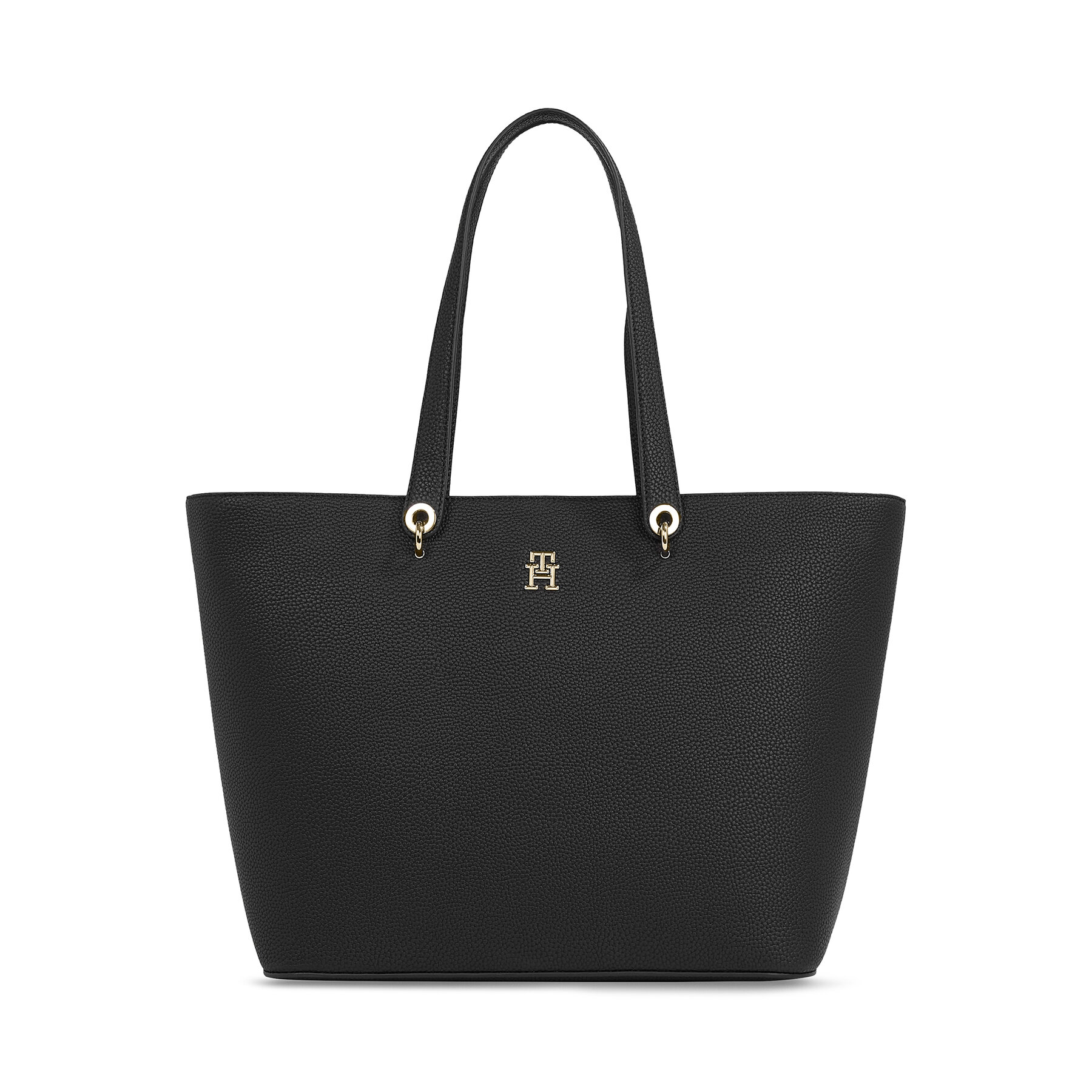 Damska Torebka Tommy Hilfiger Czarny Th Emblem Tote AW0AW15178