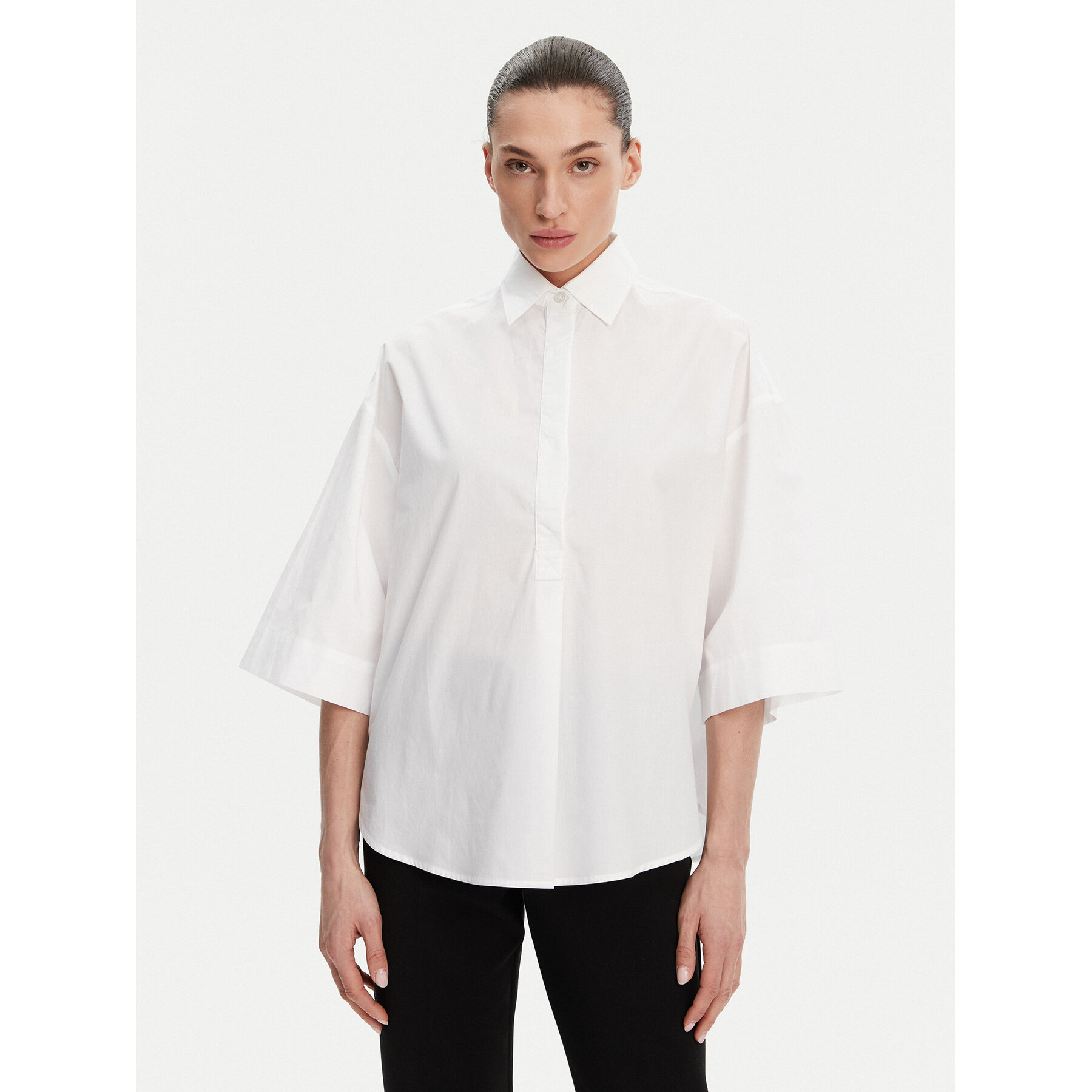 French Connection Hemd 72MZE Weiß Relaxed Fit