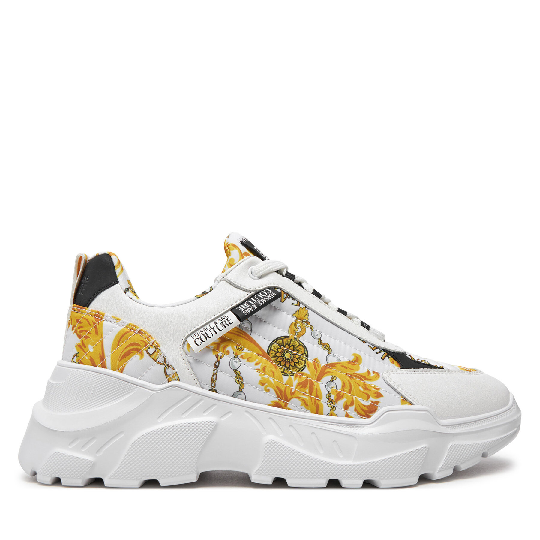 Herren Sneakers Versace Jeans Couture, Schuhgröße 43, Weiß, 77YA3SC7 ZS879