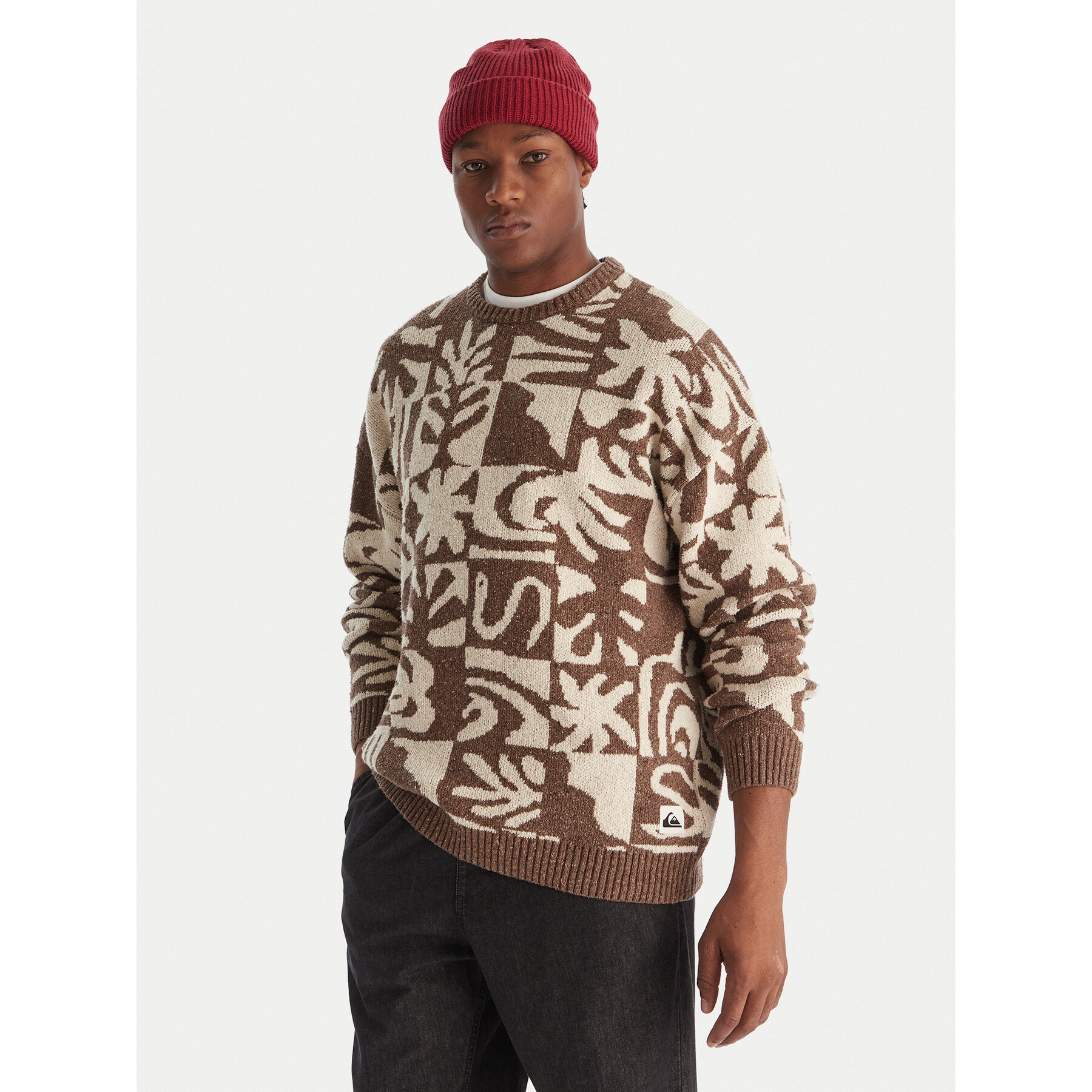 Quiksilver Pullover Hall City EQYSW03329 Braun Regular Fit