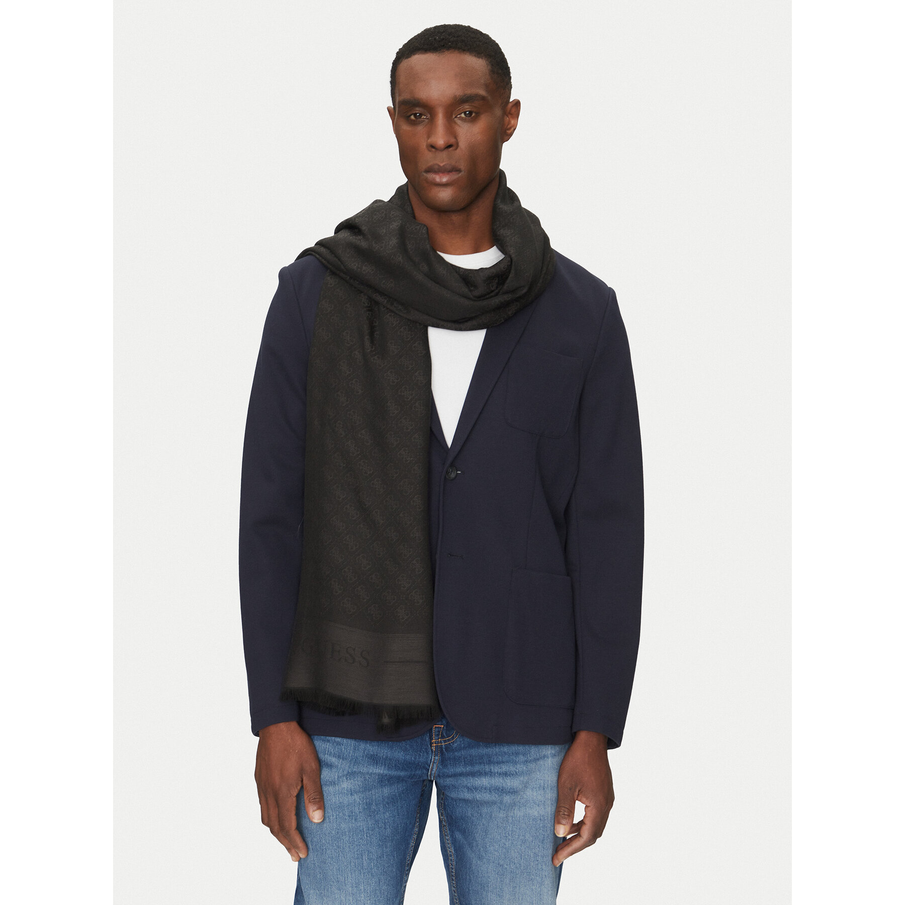 Fular Guess AM9504 POL03 Negru