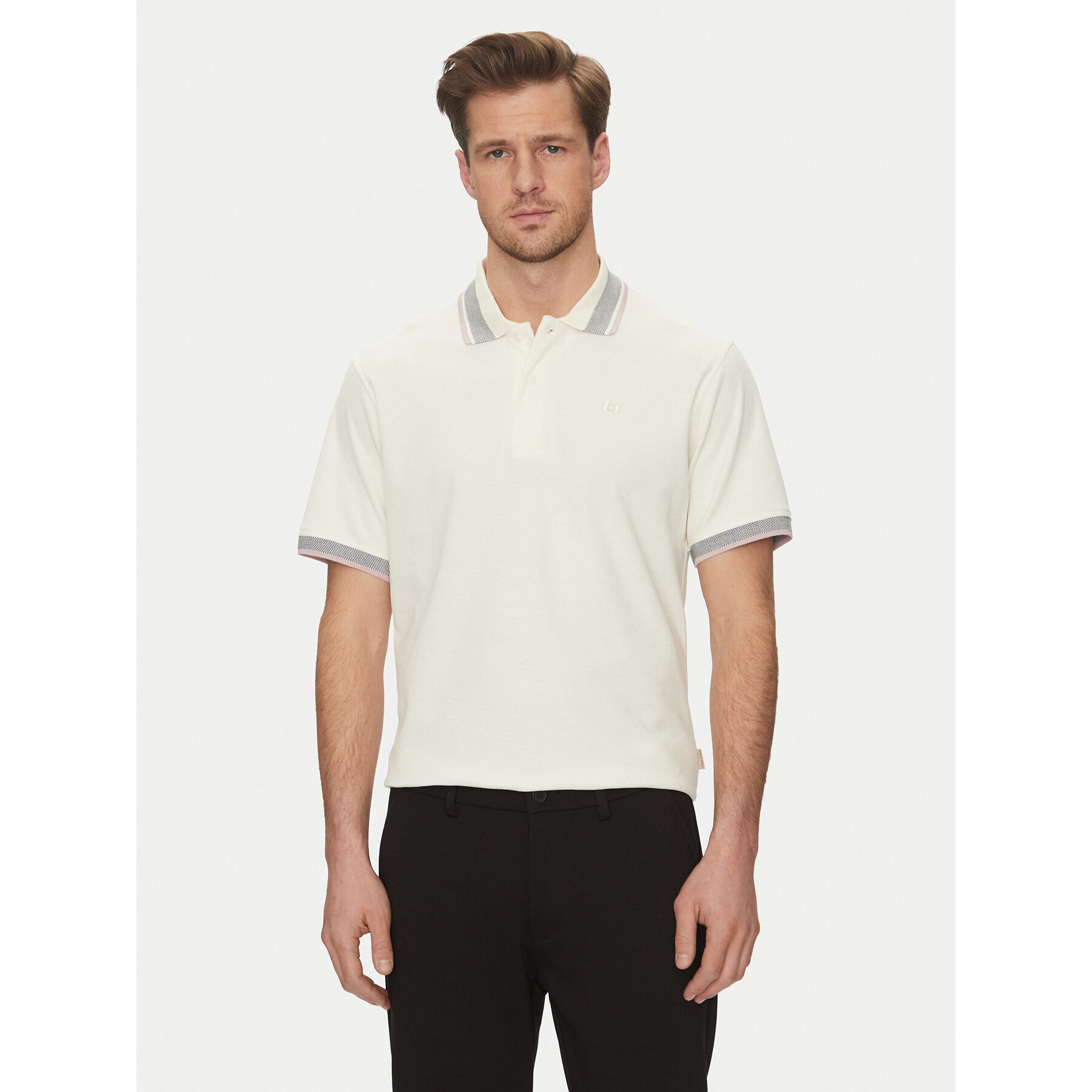 Blend Pólóing 20717916 Fehér Regular Fit