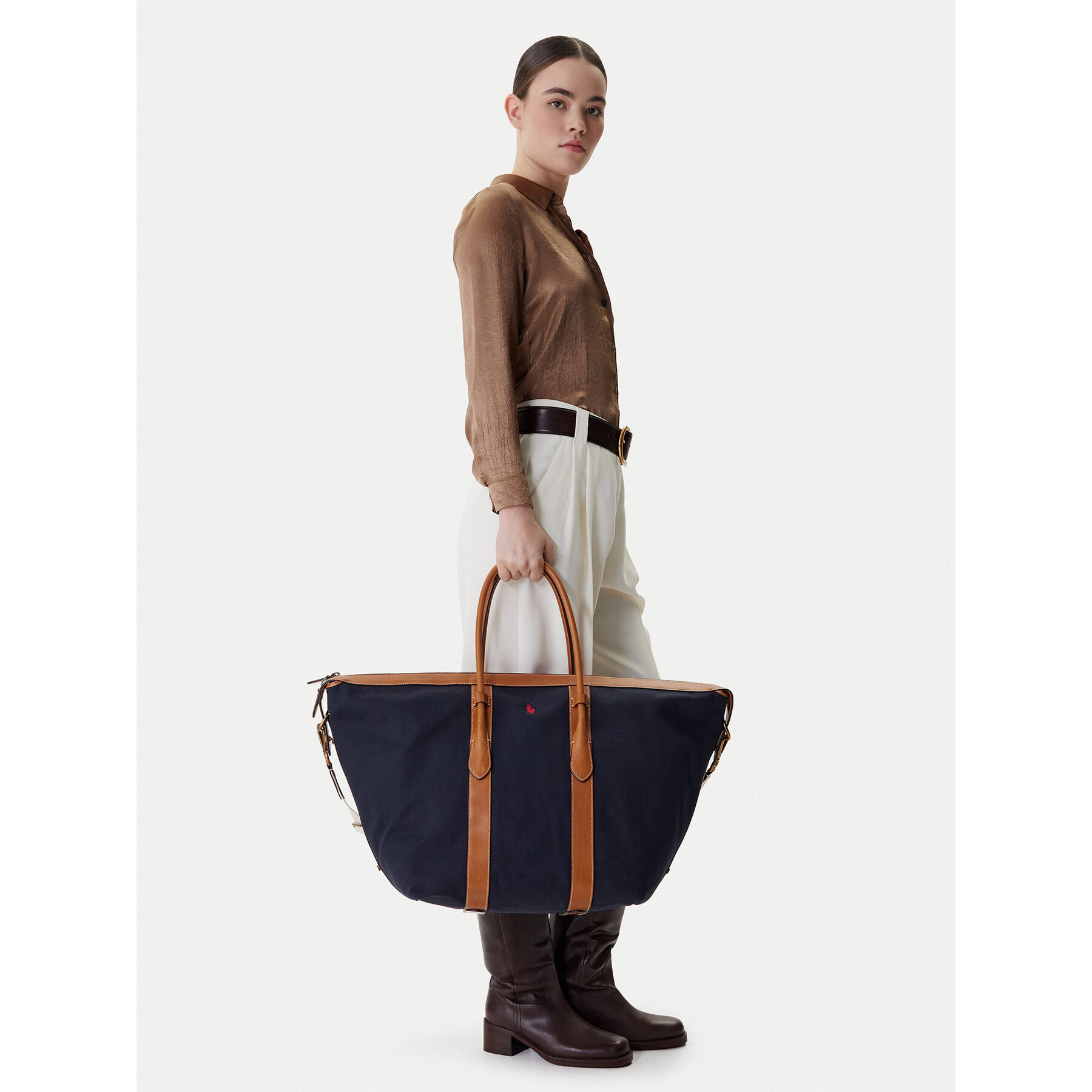 Дамска чанта Polo Ralph Lauren 428907518002 Тъмносин